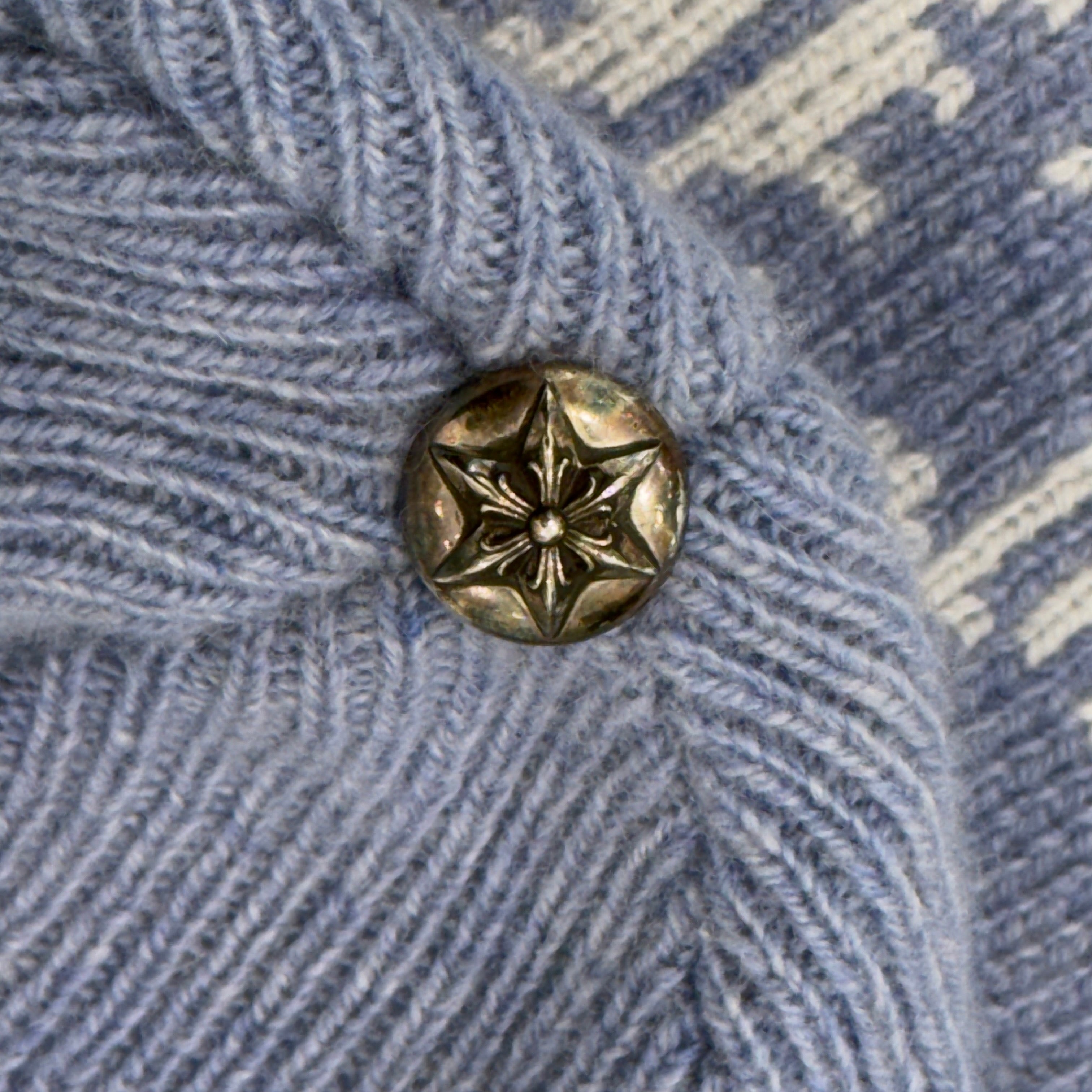 CHROME HEARTS クロムハーツ ビッグダディ カシミヤニット ブルー