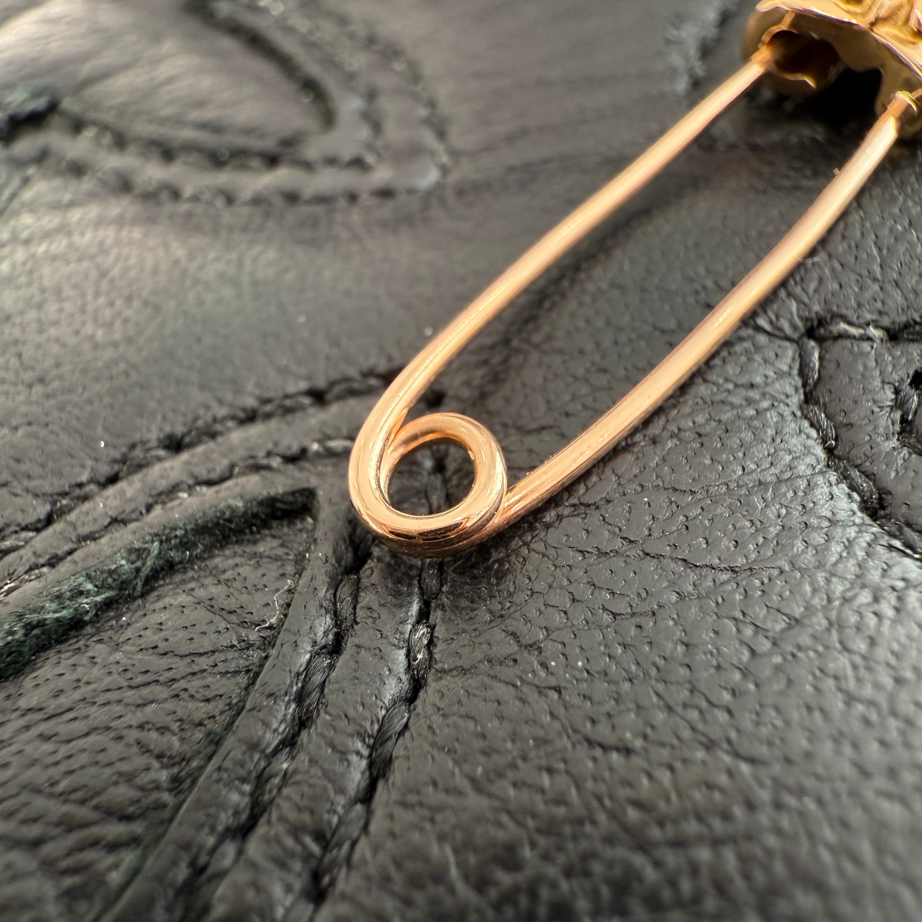 CHROME HEARTS 22K Safety Pin Pendant Top クロムハーツ 22K