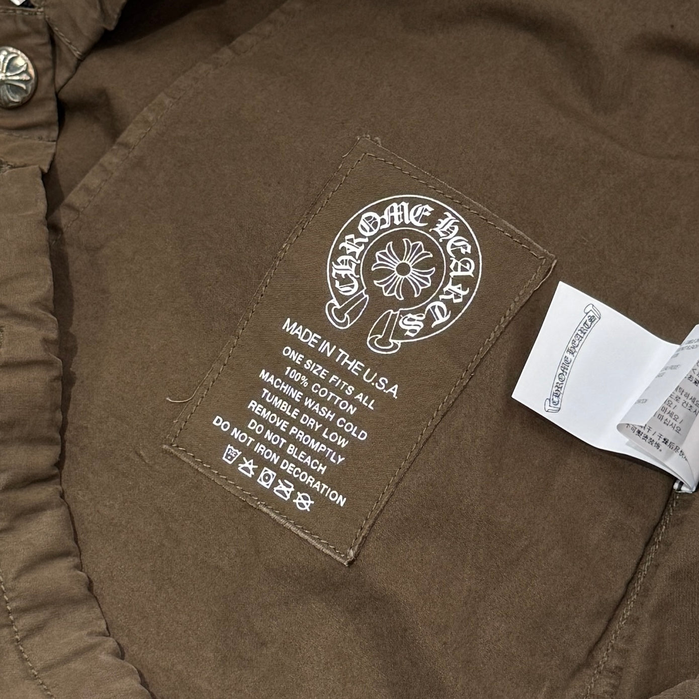 CHROME HEARTS Cross Ball Button Cotton Parachute Pants Size ONE SIZE(66-100) クロムハーツ クロスボールボタン コットンパラシュートパンツ サイズONE SIZE(66-100)