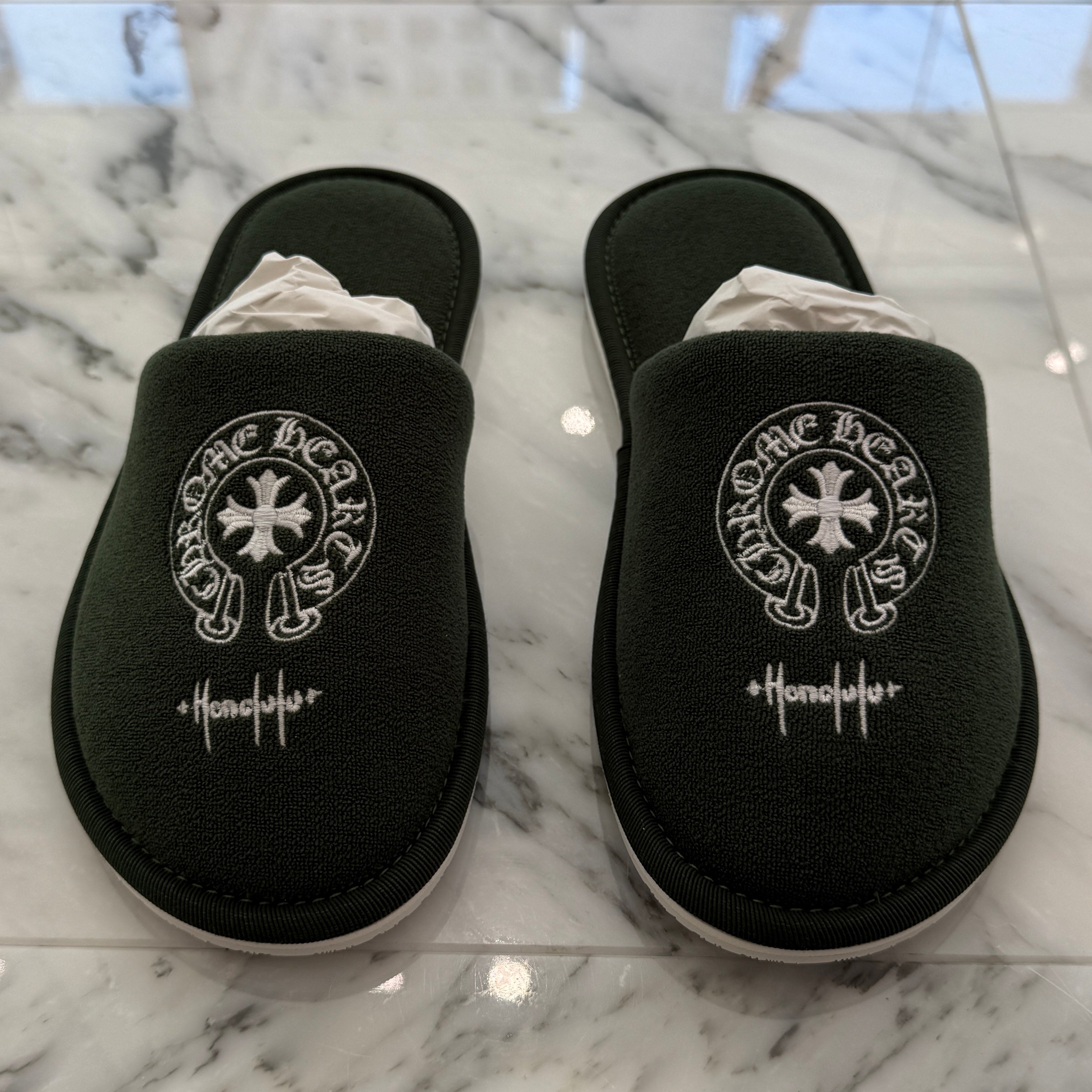 CHROME HEARTS Honolulu Limited Horseshoe Hotel Slippers Sandals