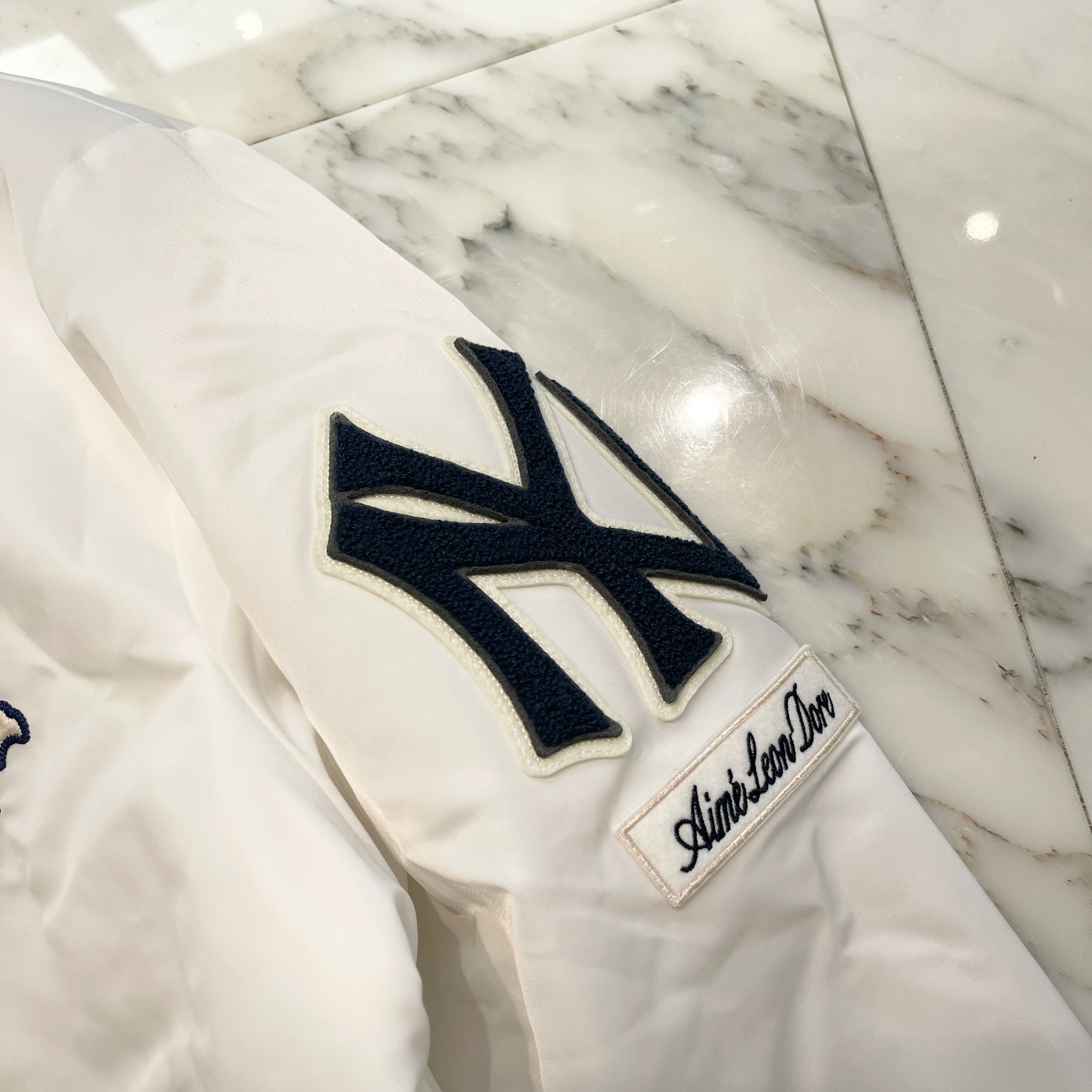 Aime Leon Dore 2022 Yankees Satin Stadium Jacket Size L エメ