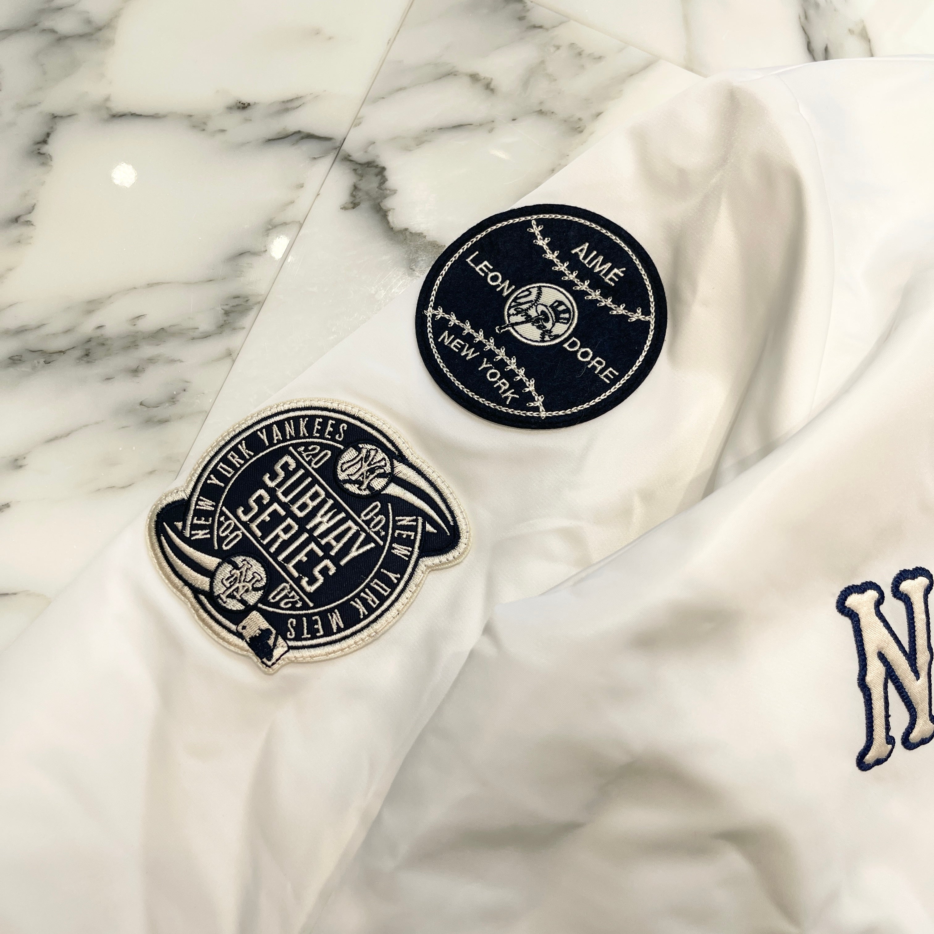 Aime Leon Dore 2022 Yankees Satin Stadium Jacket Size L エメ レオン ドレ 2022 ヤンキース サテン スタジアム ジャケットサイズL