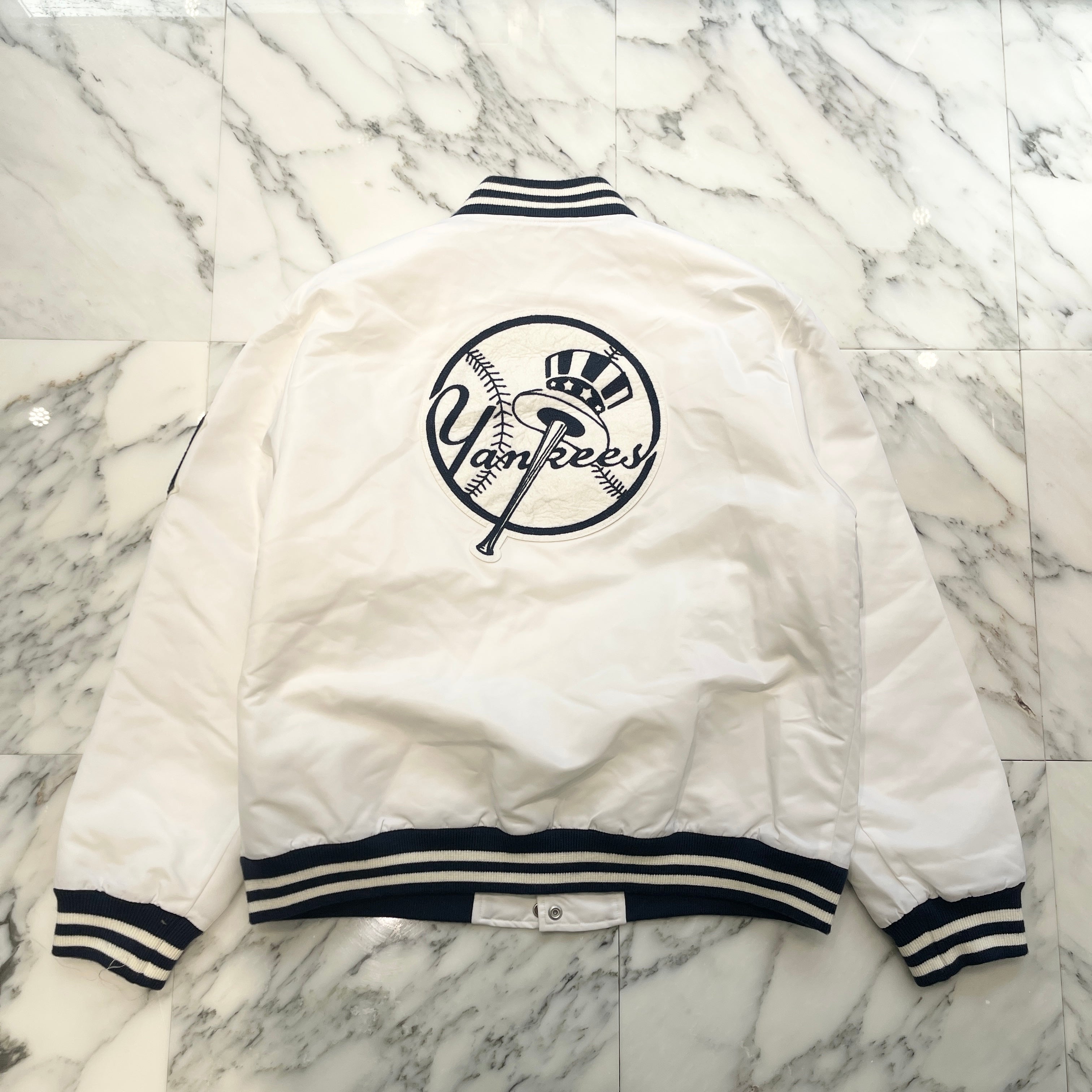 Aime Leon Dore 2022 Yankees Satin Stadium Jacket Size L エメ レオン ドレ 2022 ヤンキース サテン スタジアム ジャケットサイズL