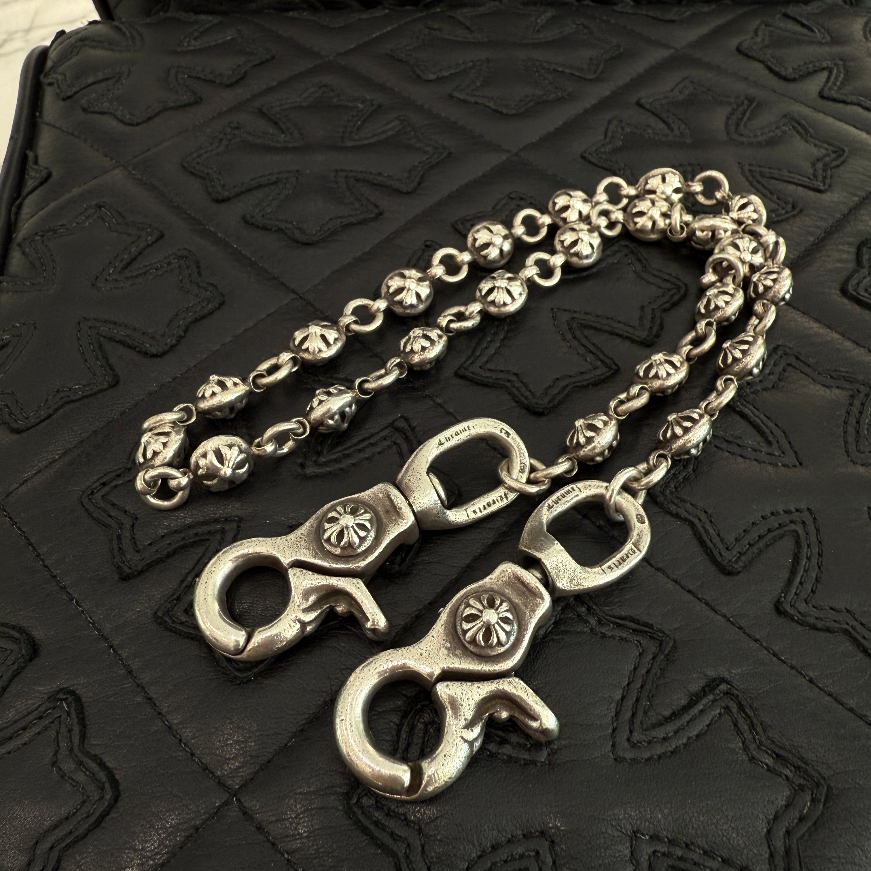 CHROME HEARTS 2CLIP Cross Ball Wallet Chain クロムハーツ 2クリップ クロスボール ウォレットチェーン