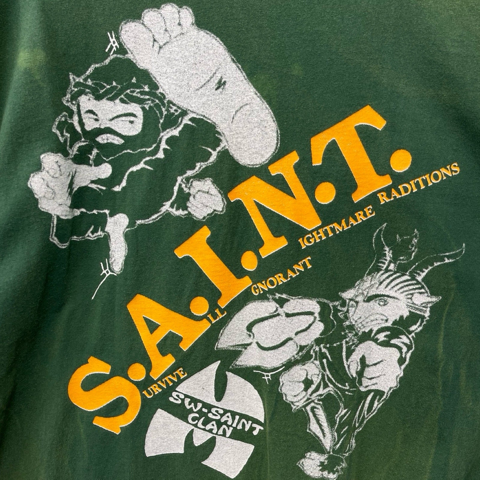 SAINT Mxxxxxx × Sean Wotherspoon 2024SS Saint Clans Print Tee SM-YS8-0000-C16 Size XXL