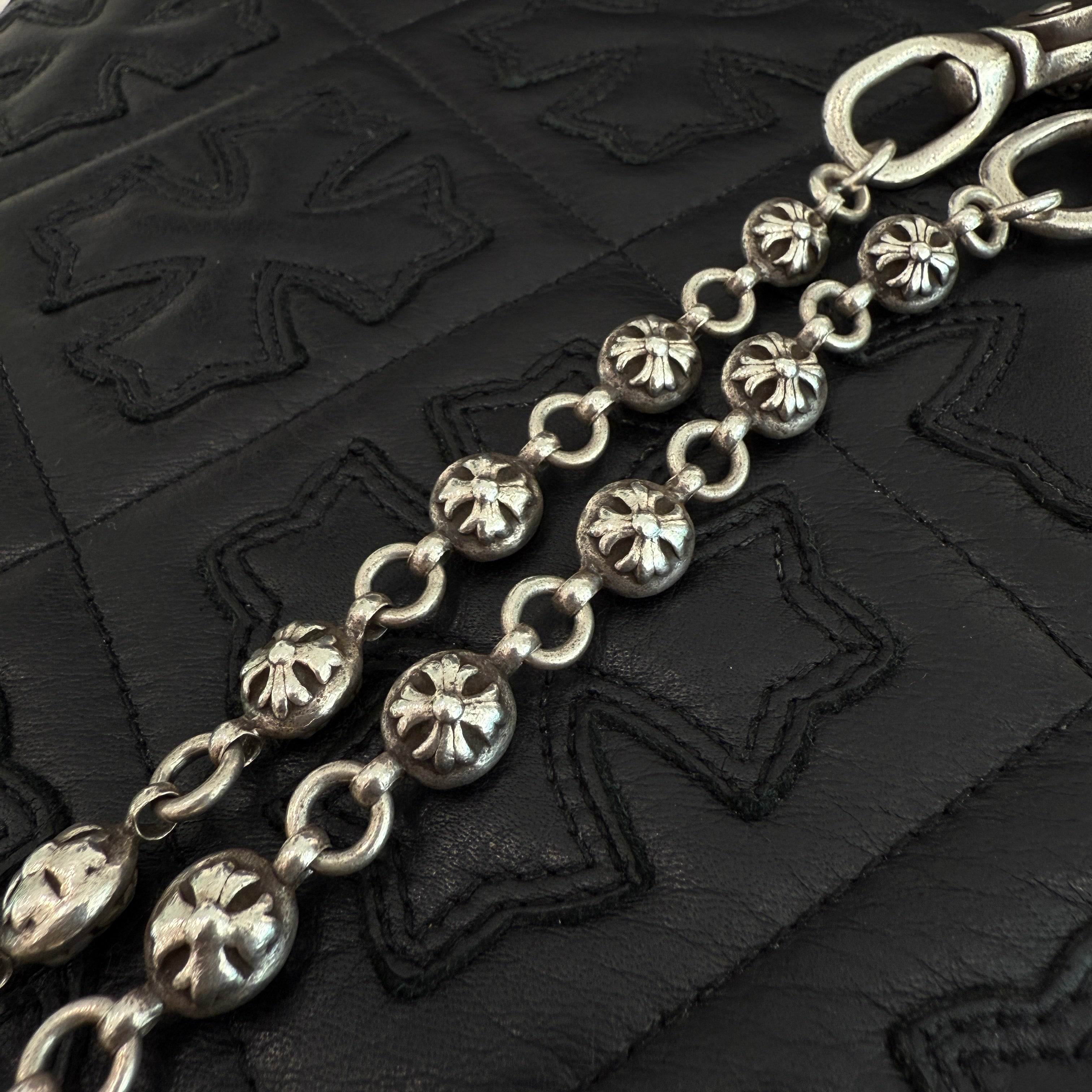 CHROME HEARTS 2CLIP Cross Ball Wallet Chain クロムハーツ 2クリップ クロスボール ウォレットチェーン