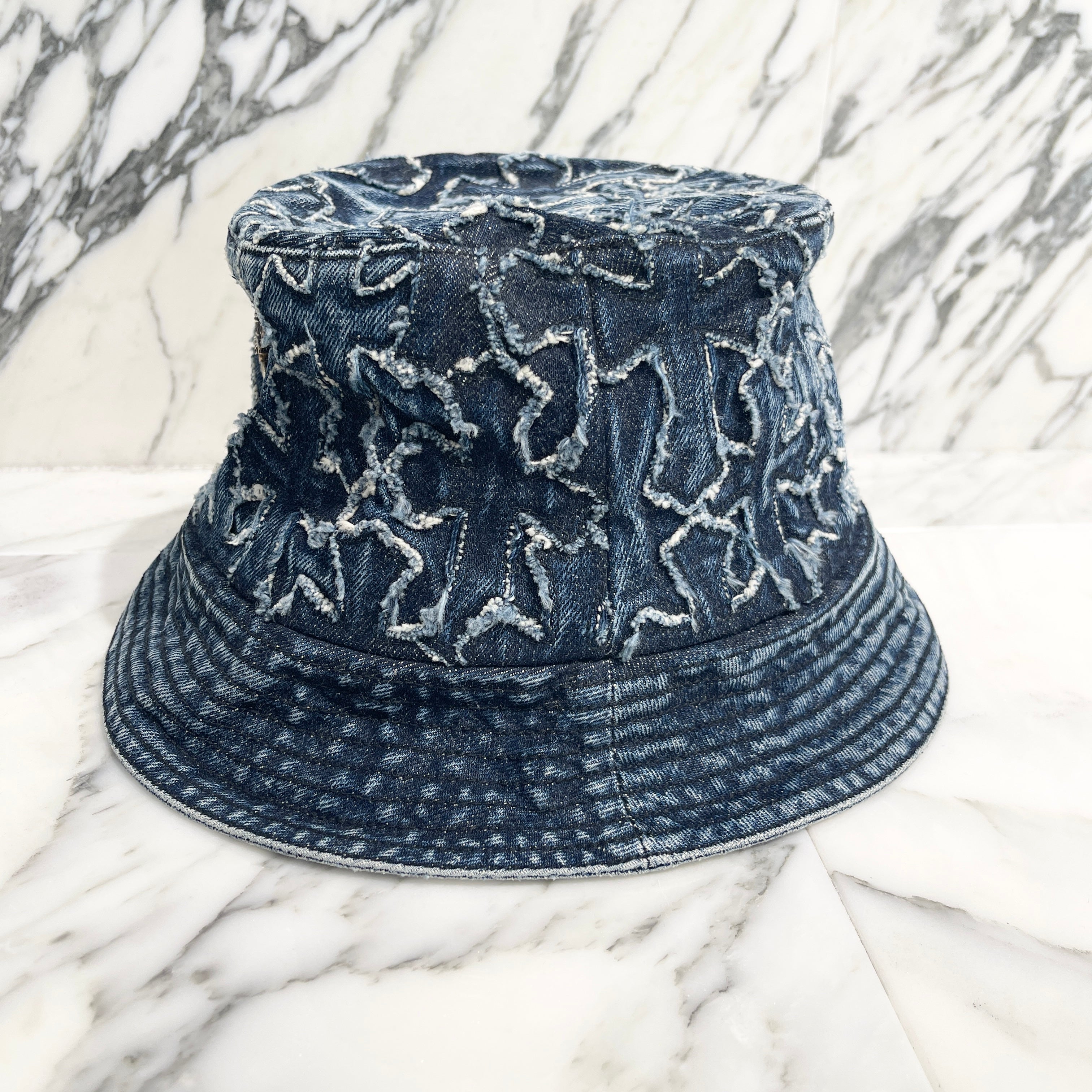 CHROME HEARTS Dagger Cross Patch Denim Bucket Hat Size M(58.5cm) クロムハーツ ダガークロスパッチ デニム バケットハット サイズM(58.5cm)