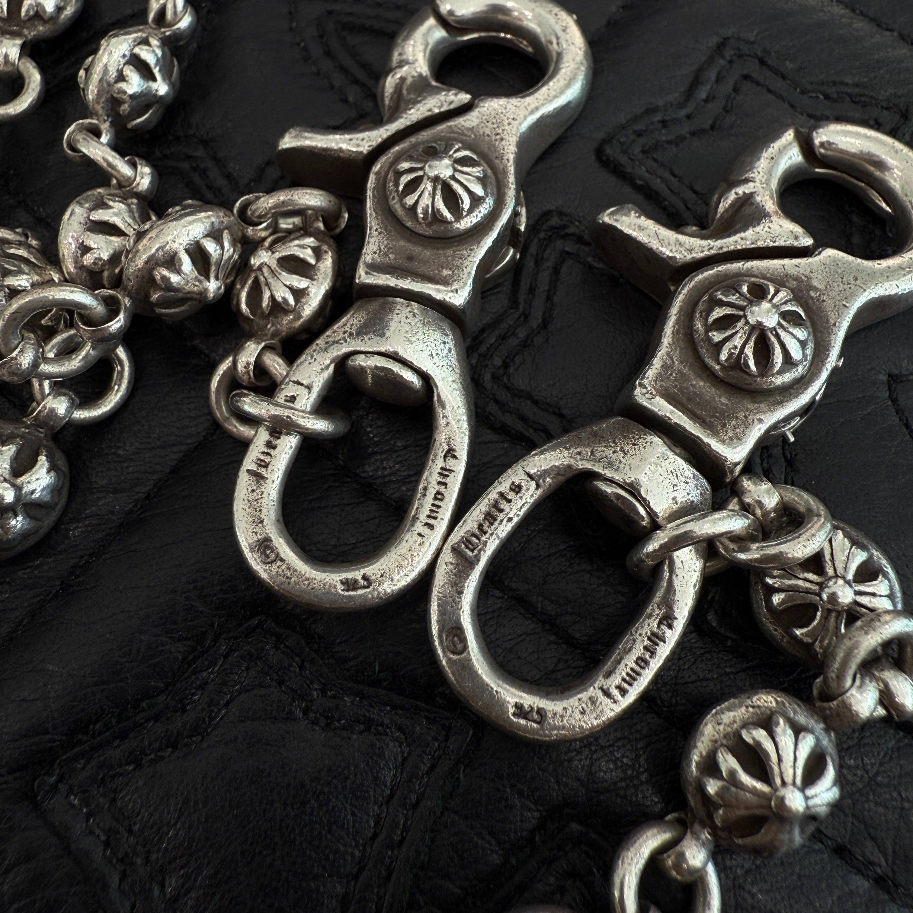 CHROME HEARTS 2CLIP Cross Ball Wallet Chain クロムハーツ 2クリップ クロスボール ウォレットチェーン