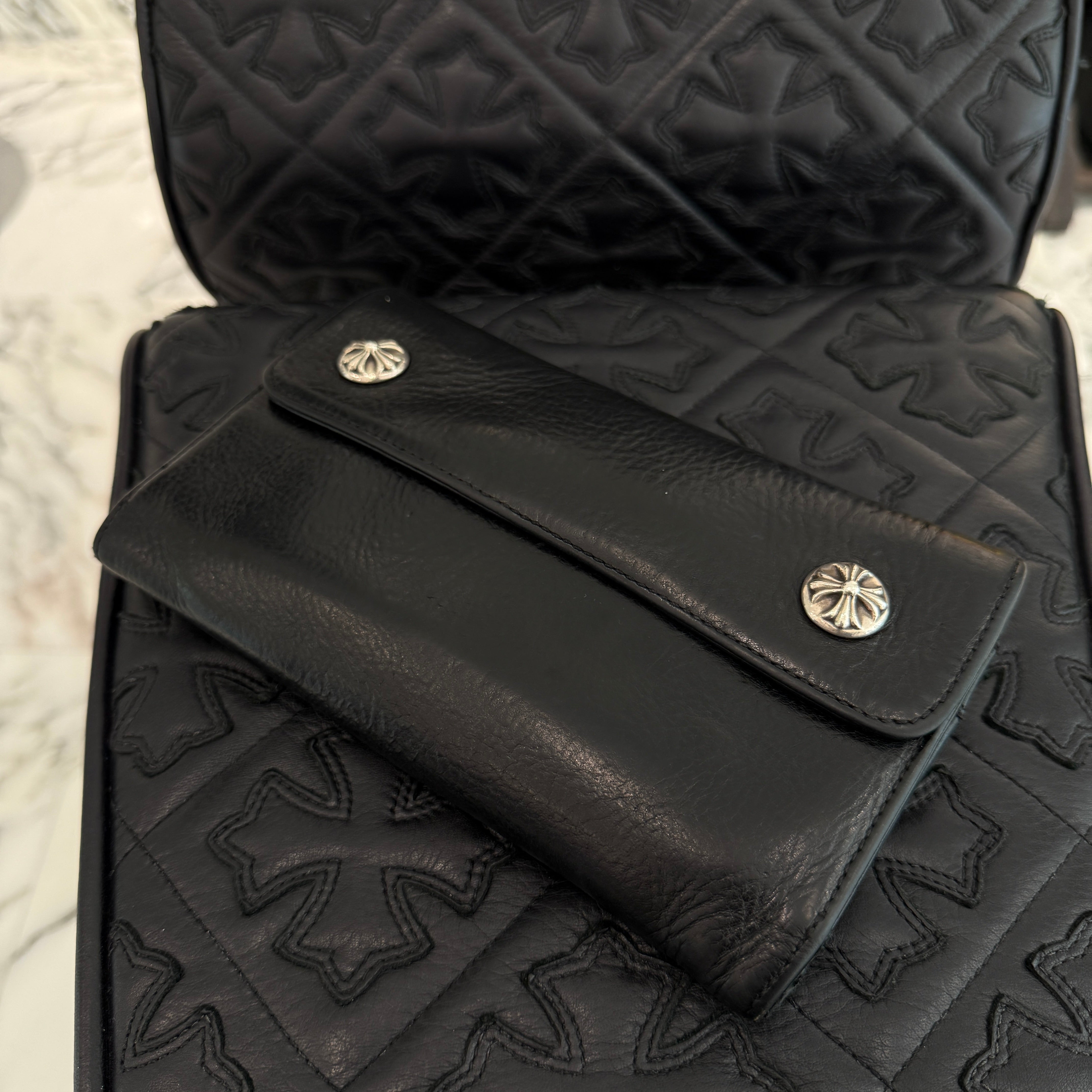 CHROME HEARTS Wave Cross Ball Wallet クロムハーツ ウェーブクロスボール ウォレット