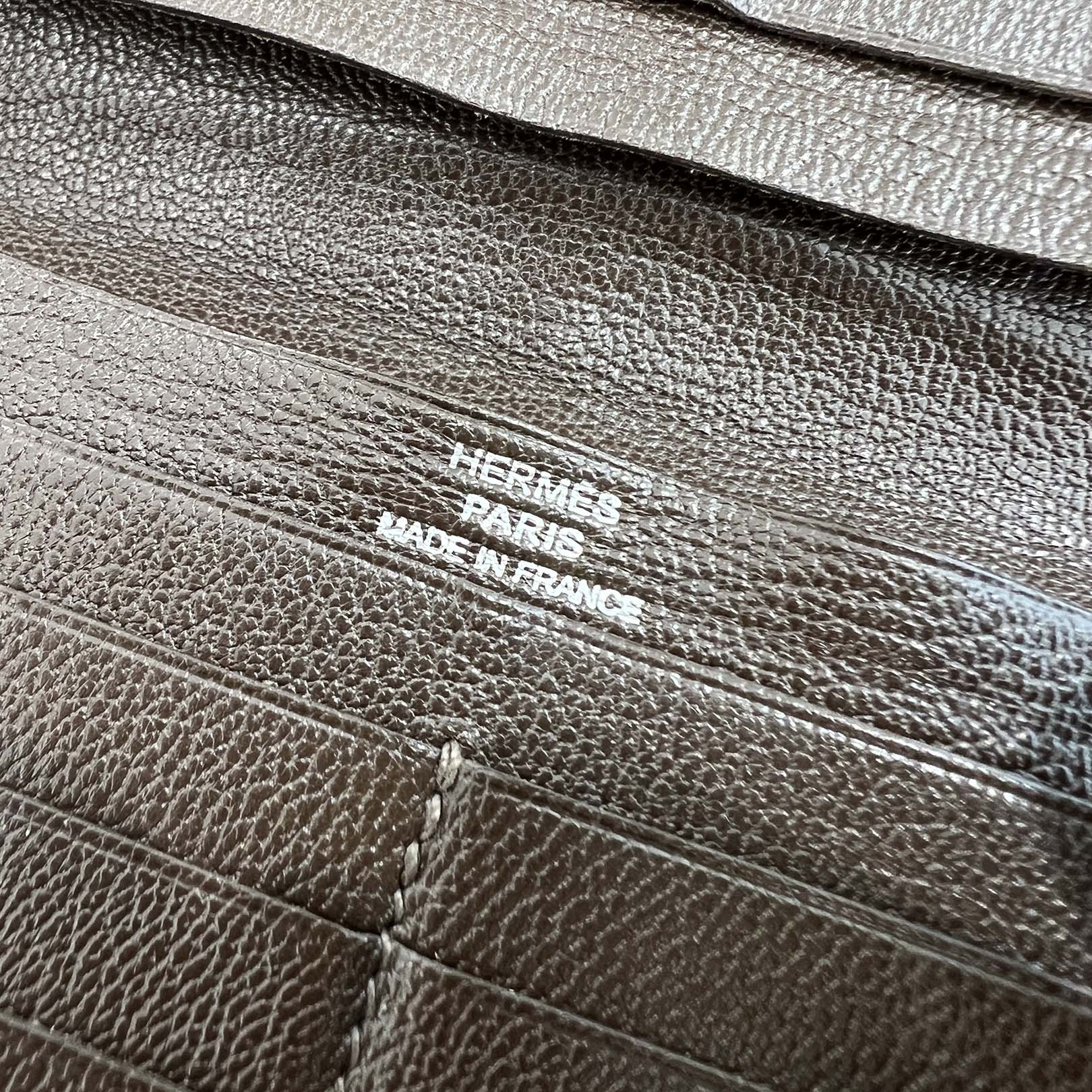 HERMES MC2 Fleming Crocodile Alligator Leather Wallet □L刻印