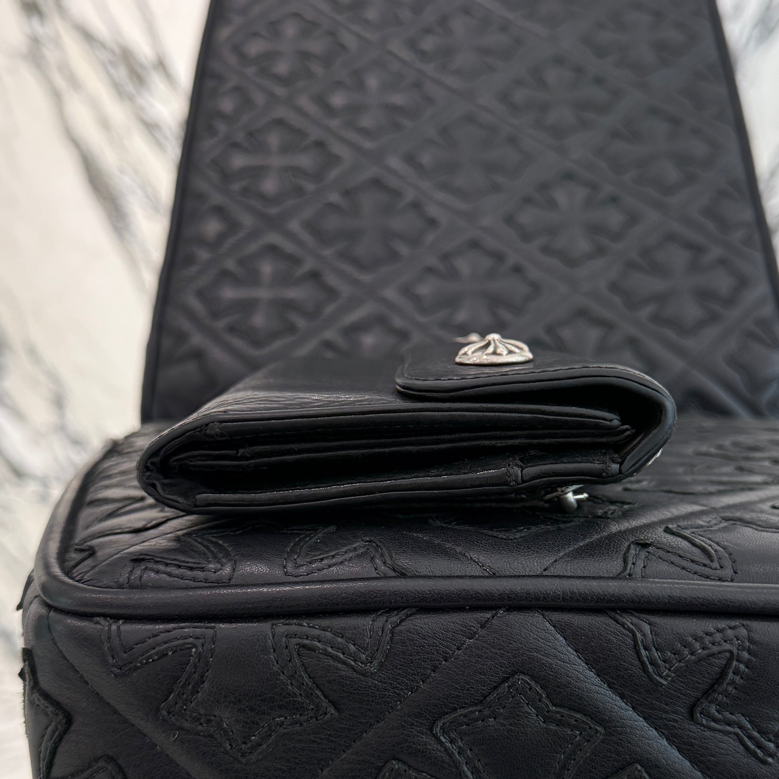 CHROME HEARTS Wave Cross Ball Wallet クロムハーツ ウェーブクロスボール ウォレット