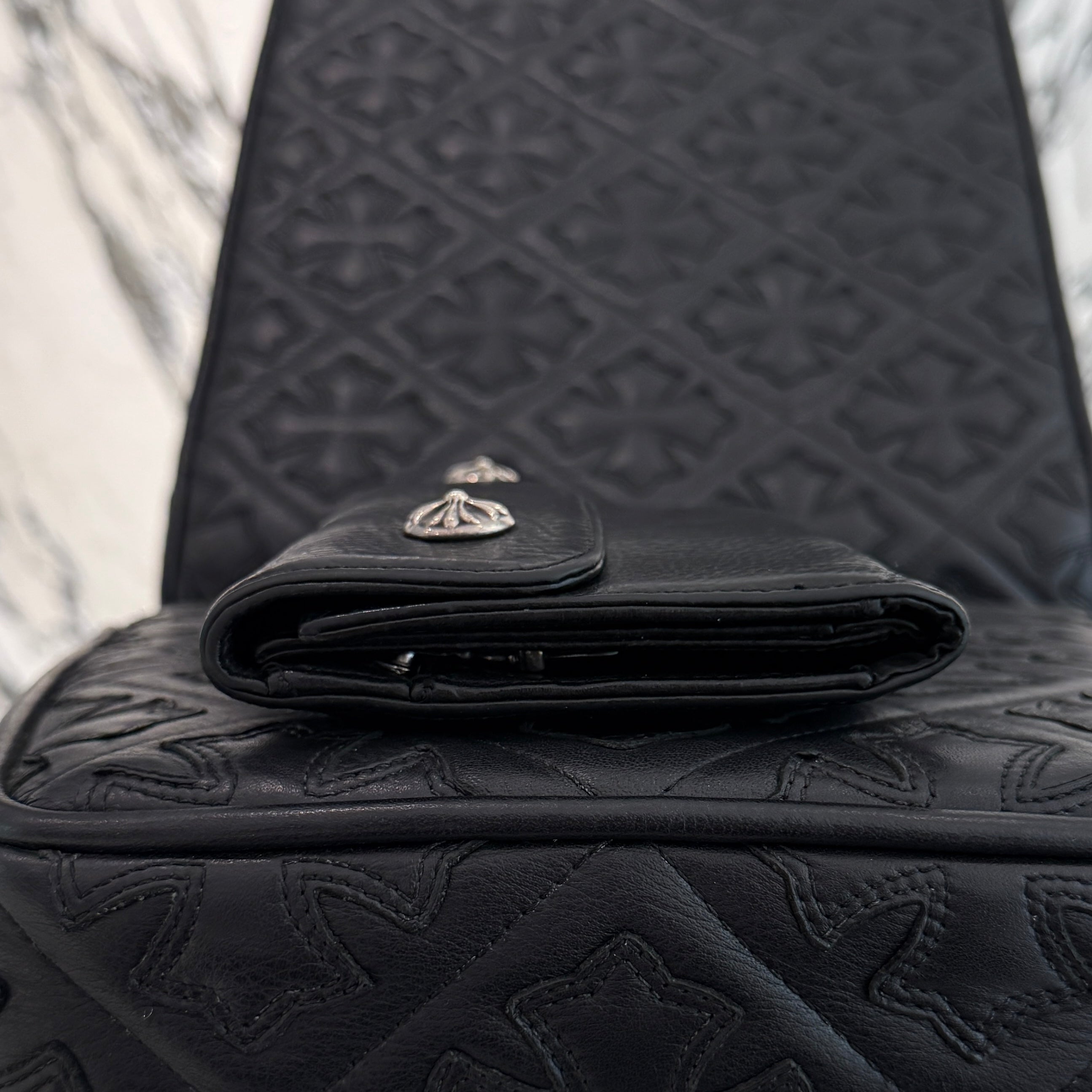 CHROME HEARTS Wave Cross Ball Wallet クロムハーツ ウェーブクロスボール ウォレット