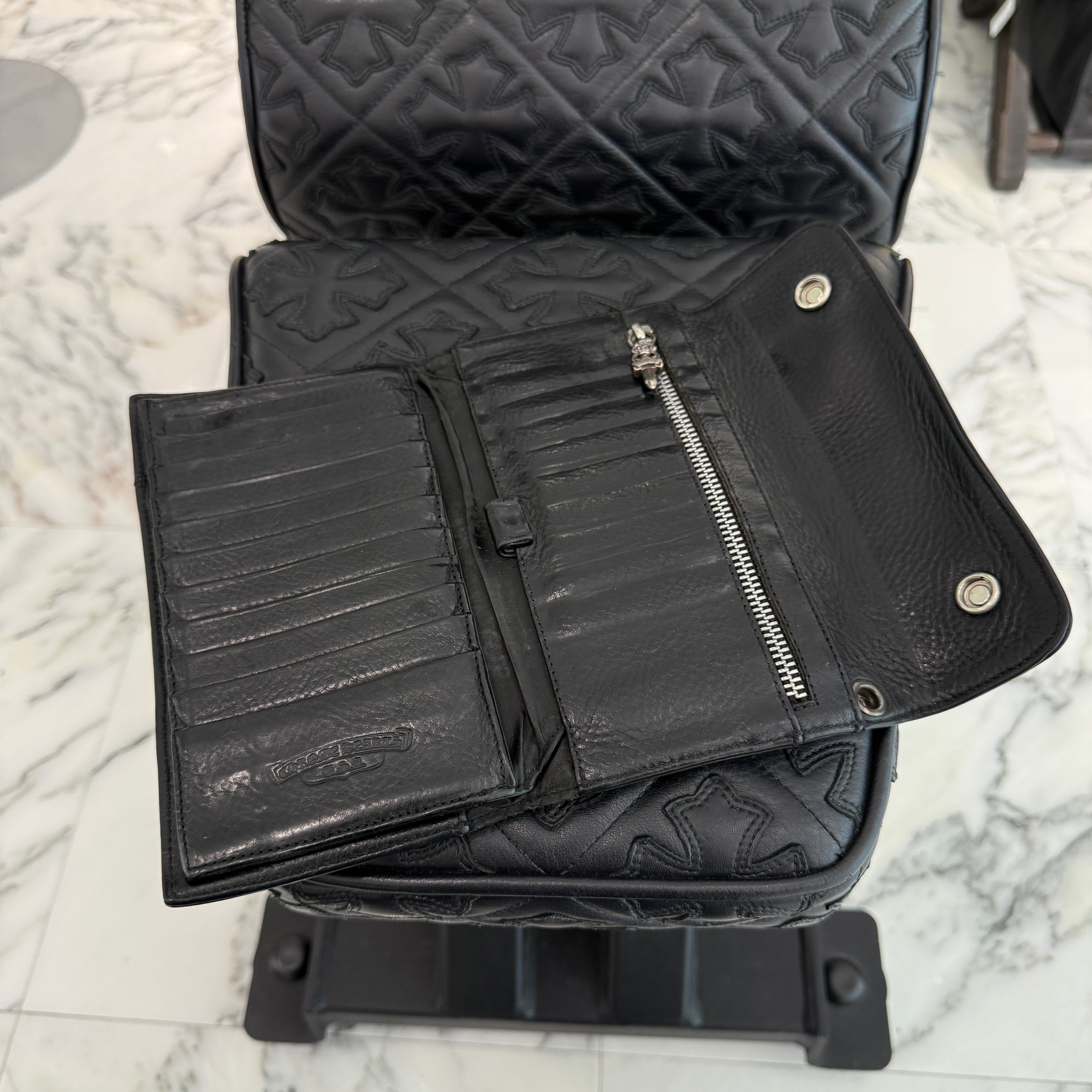 CHROME HEARTS Wave Cross Ball Wallet クロムハーツ ウェーブクロスボール ウォレット