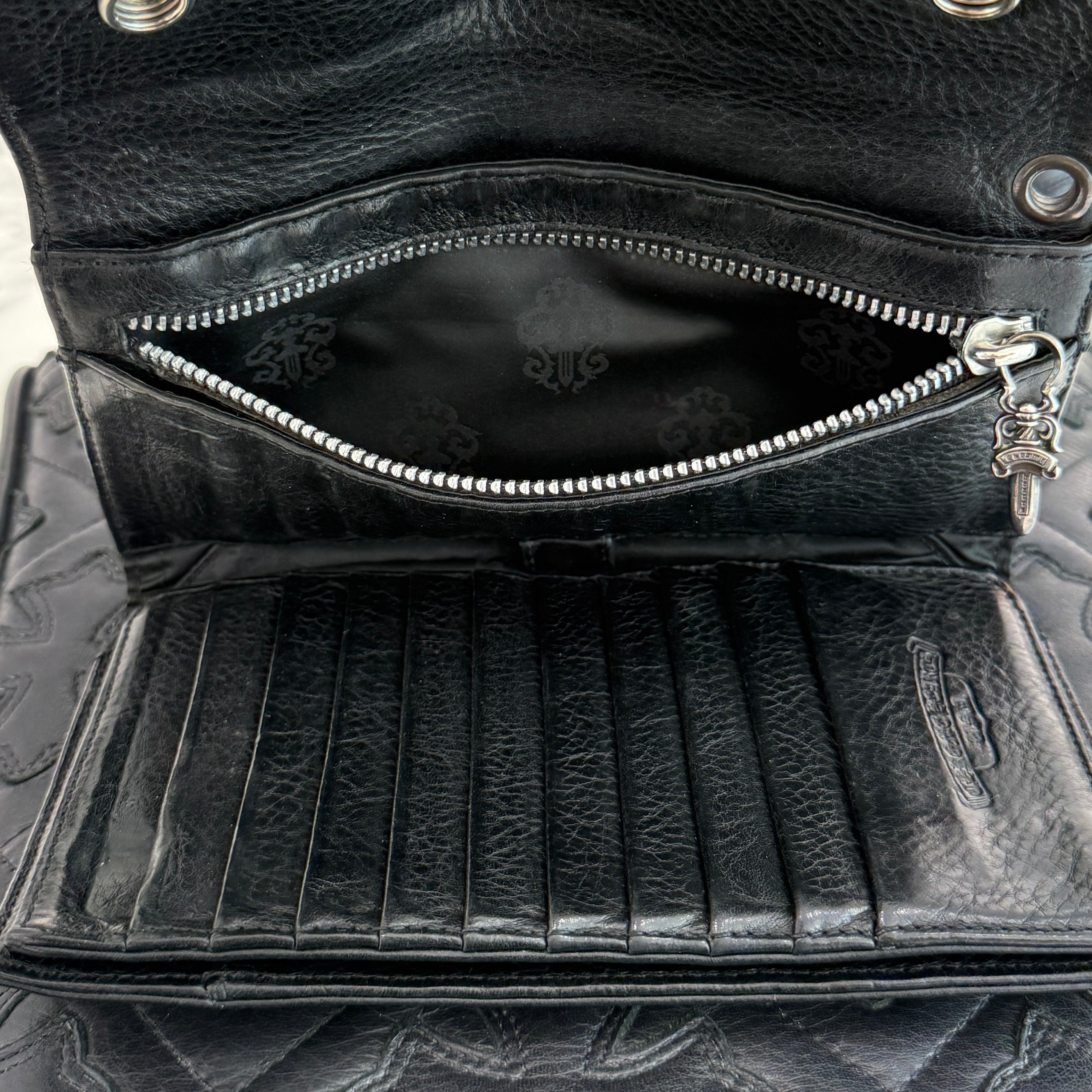 CHROME HEARTS Wave Cross Ball Wallet クロムハーツ ウェーブクロスボール ウォレット