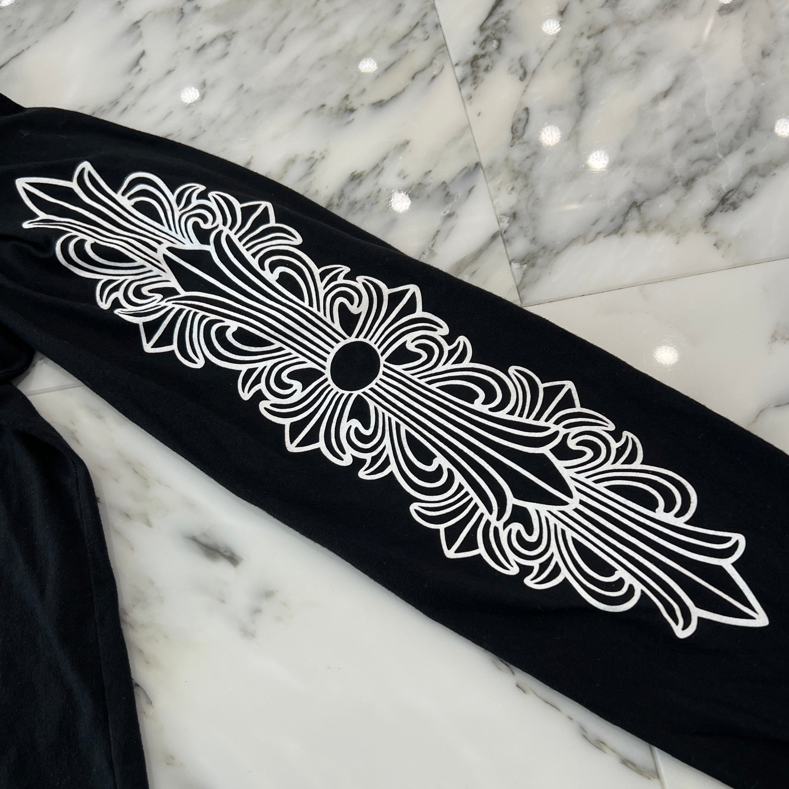 CHROME HEARTS Dagger Eye Chart Long Sleeve Tee Size XXL クロム
