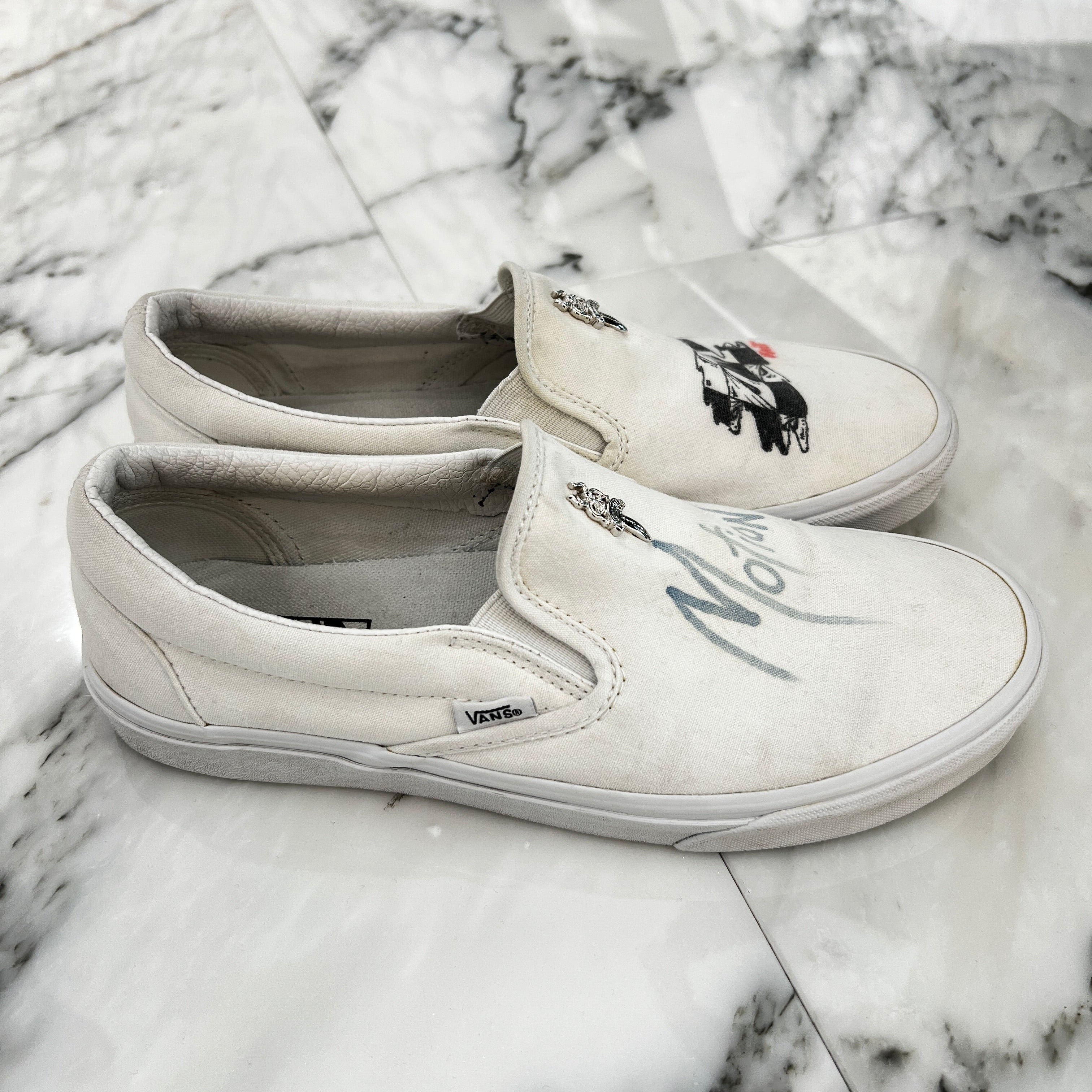 CHROME HEARTS × VANS MATTY BOY MOTION Custom Slip On Size 27.0cm クロムハーツ×バンズ マティボーイ モーション カスタム スリッポン サイズ27.0cm