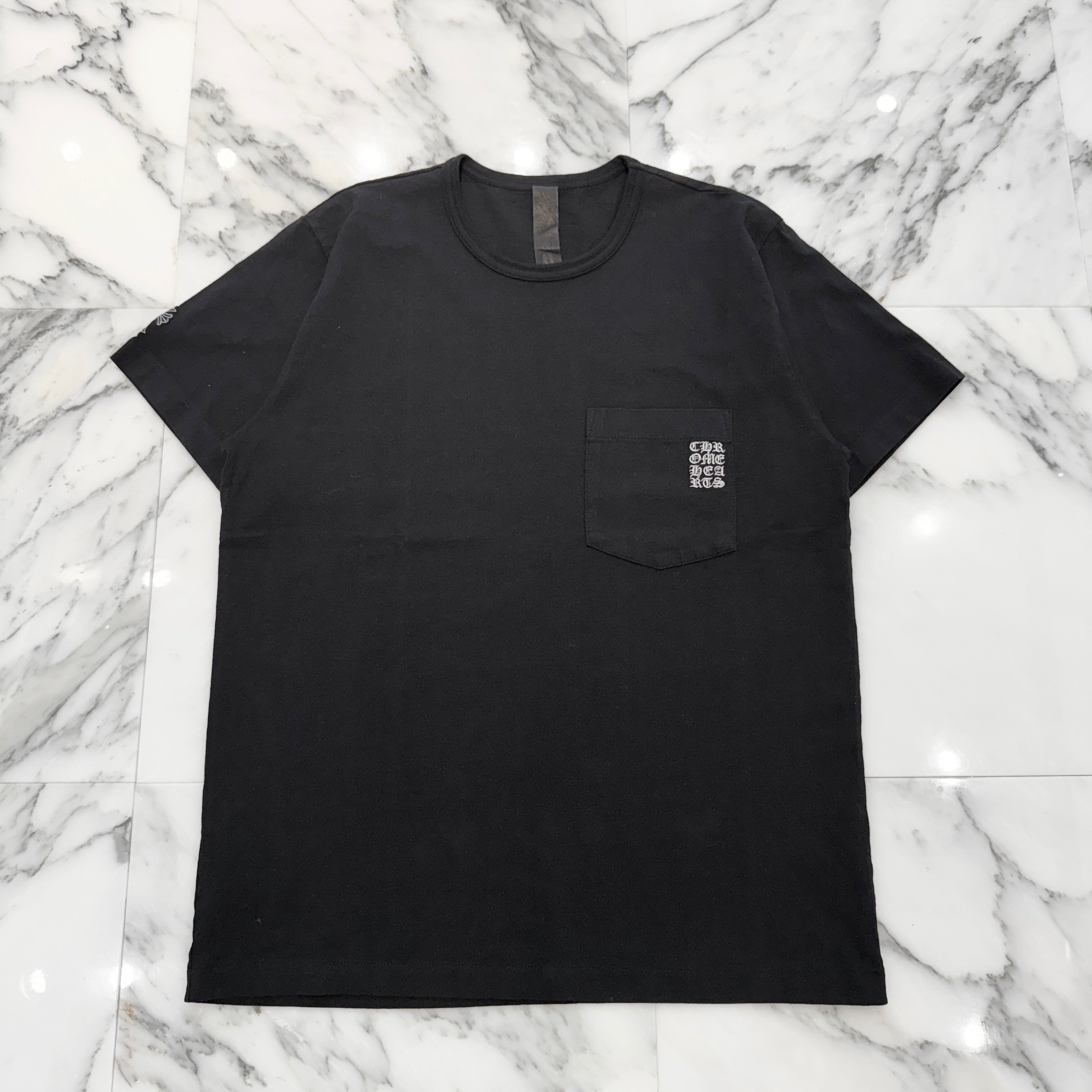 CHROME HEARTS Y NOT Vertical Logo Embroidery Tee Size M クロムハーツ ワイノット ヴァーティカルロゴ 刺繍 Tシャツ サイズM