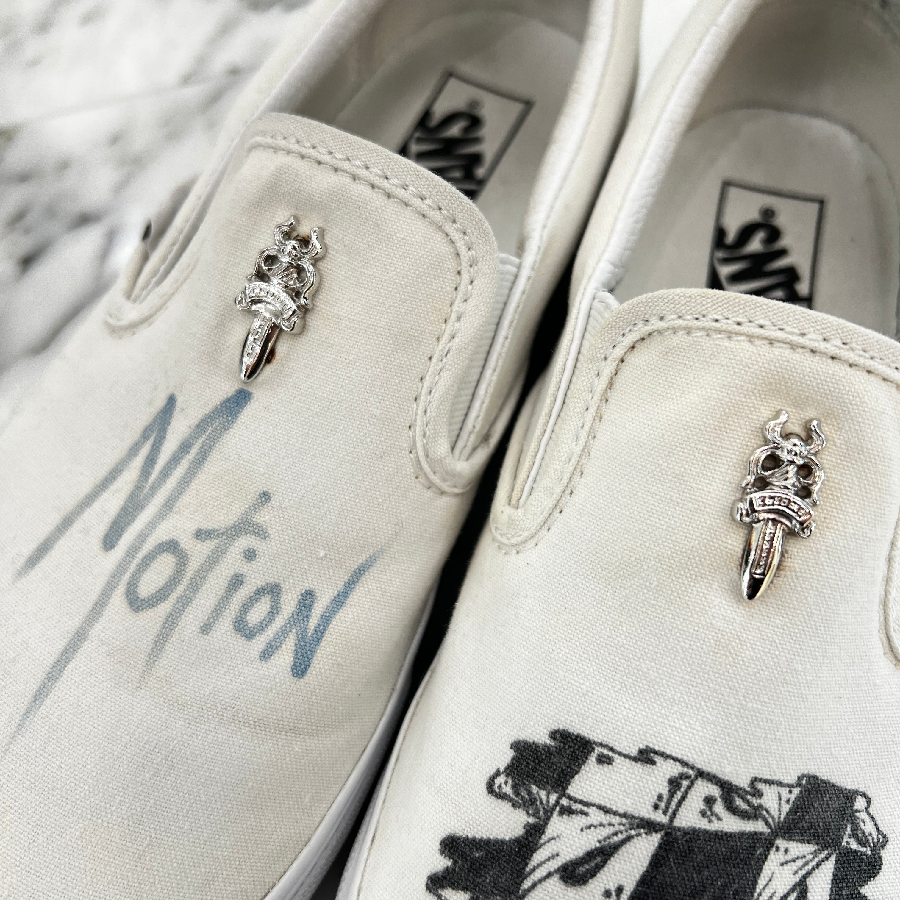 CHROME HEARTS × VANS MATTY BOY MOTION Custom Slip On Size 27.0cm
