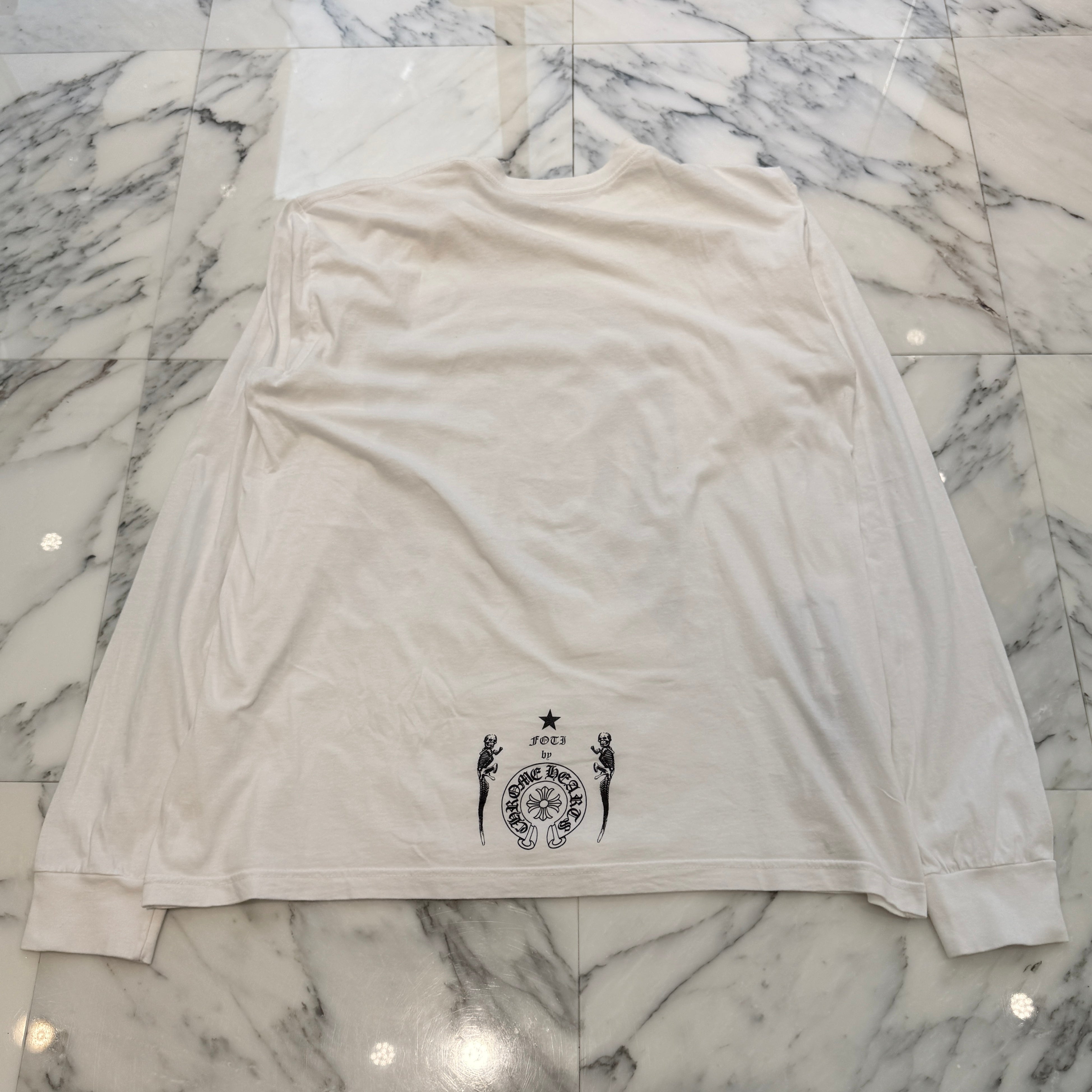 CHROME HEARTS FOTI NASKULL Sleeve Tee Size XL クロムハーツ フォティ ナスカル ロングスリーブTシャツ サイズXL