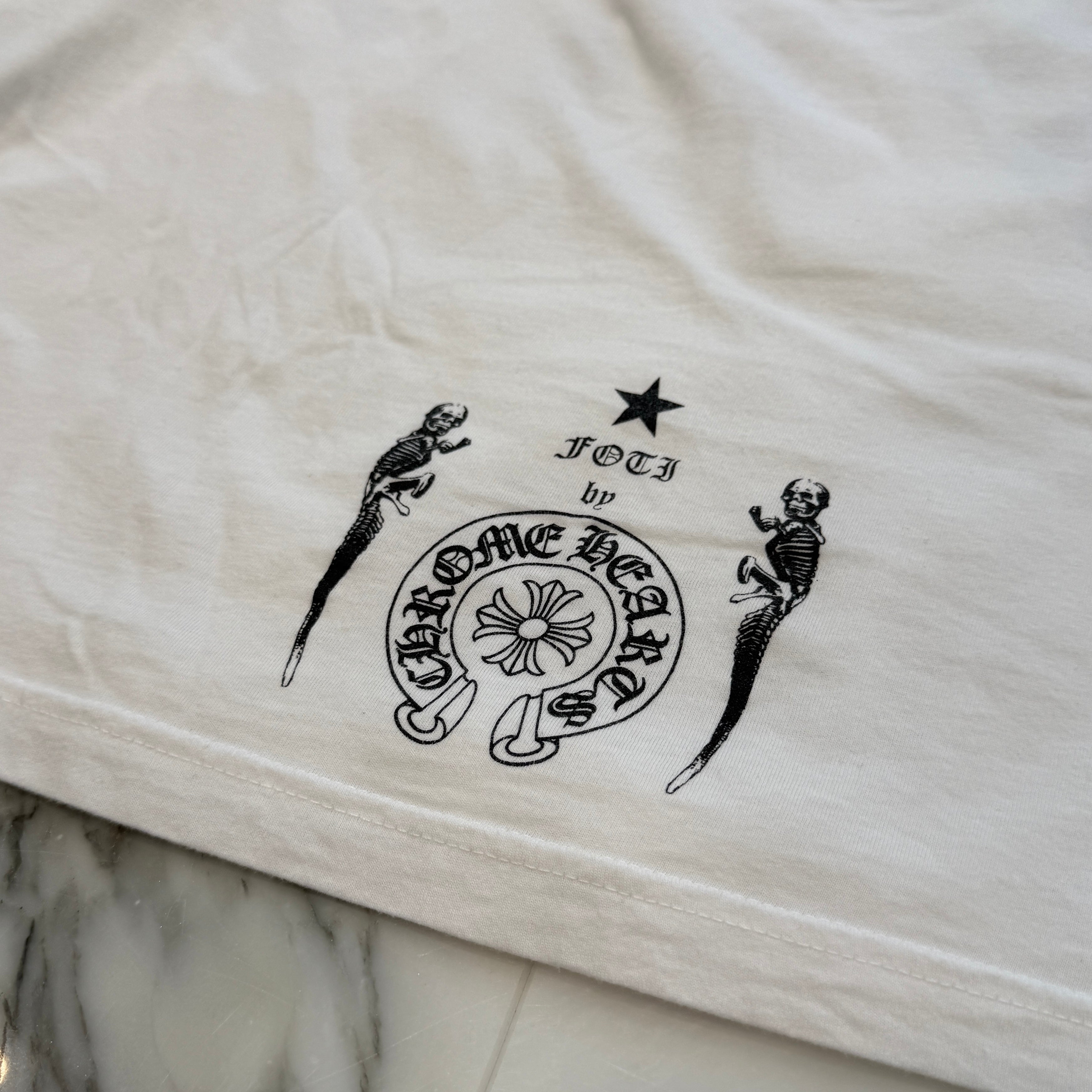 CHROME HEARTS FOTI NASKULL Sleeve Tee Size XL クロムハーツ フォティ ナスカル ロングスリーブTシャツ サイズXL