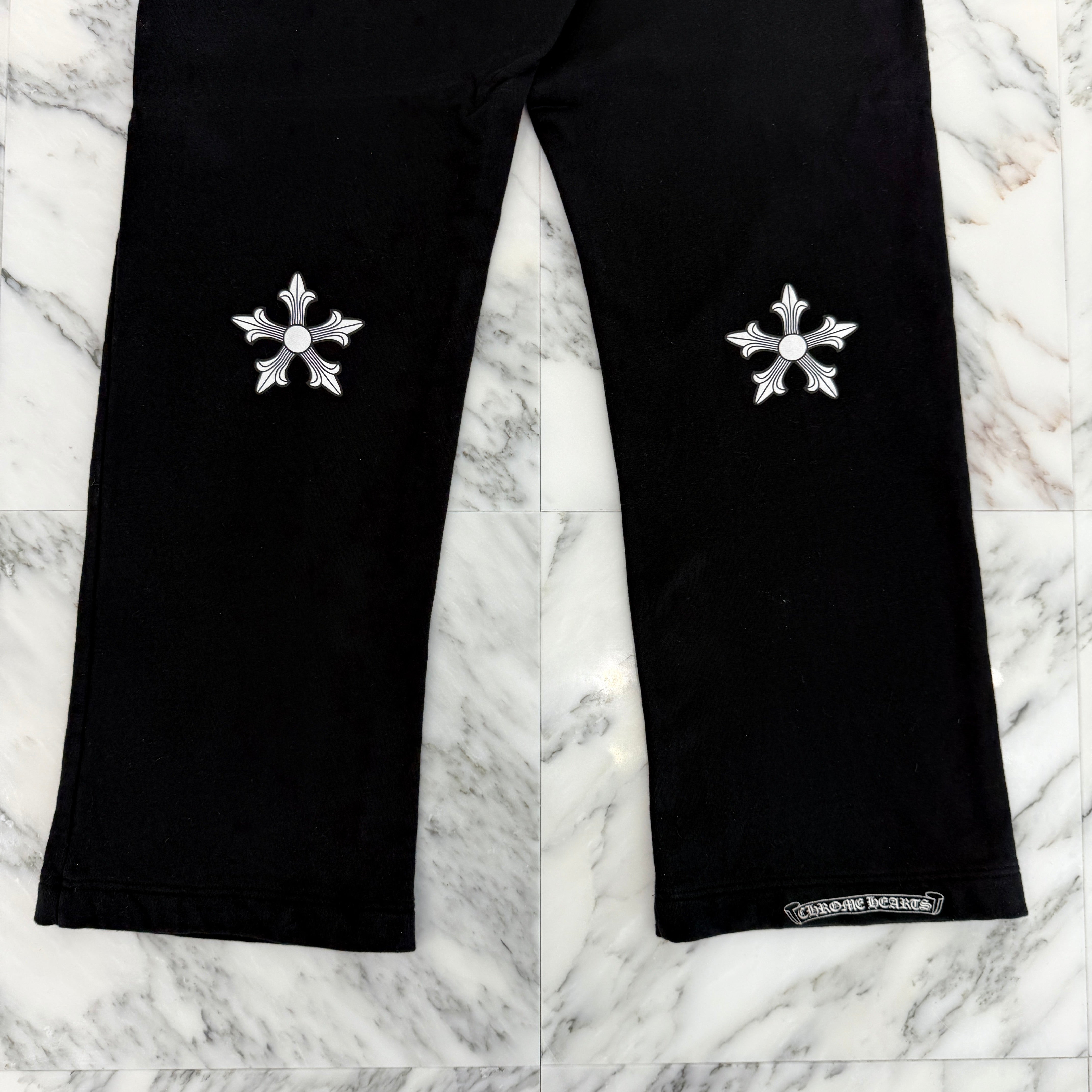 CHROME HEARTS Star CH Cross Print Sweat Long Pants Size XXL