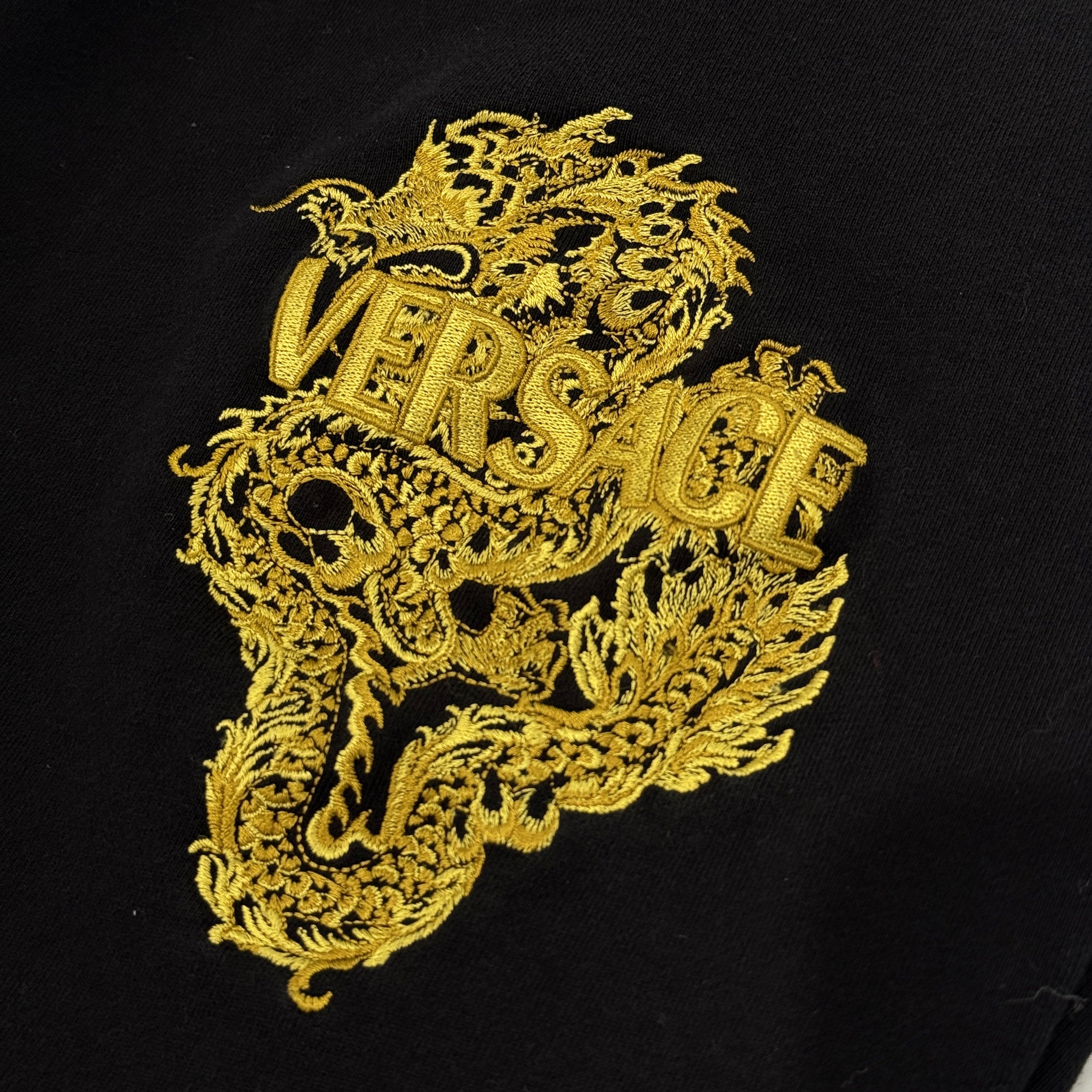 VERSACE 2023AW Dragon Embroidery Sweat Long Pants 1014551 1A10374 Size 2XL