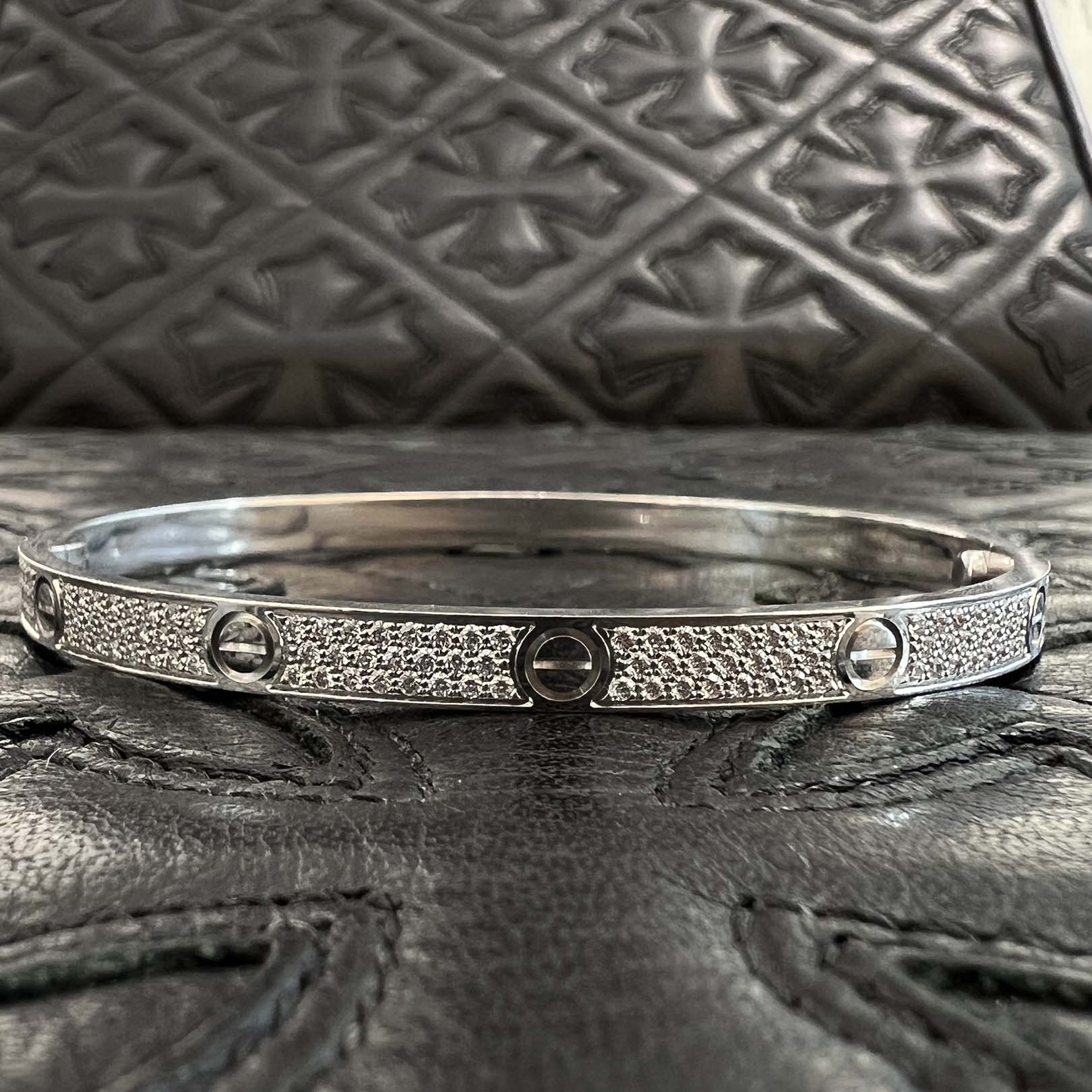 Cartier Love Bracelet Small Model Pave Diamond Size 19 カルティエ ラブブレスレット スモールモデル パヴェダイヤモンド サイズ19