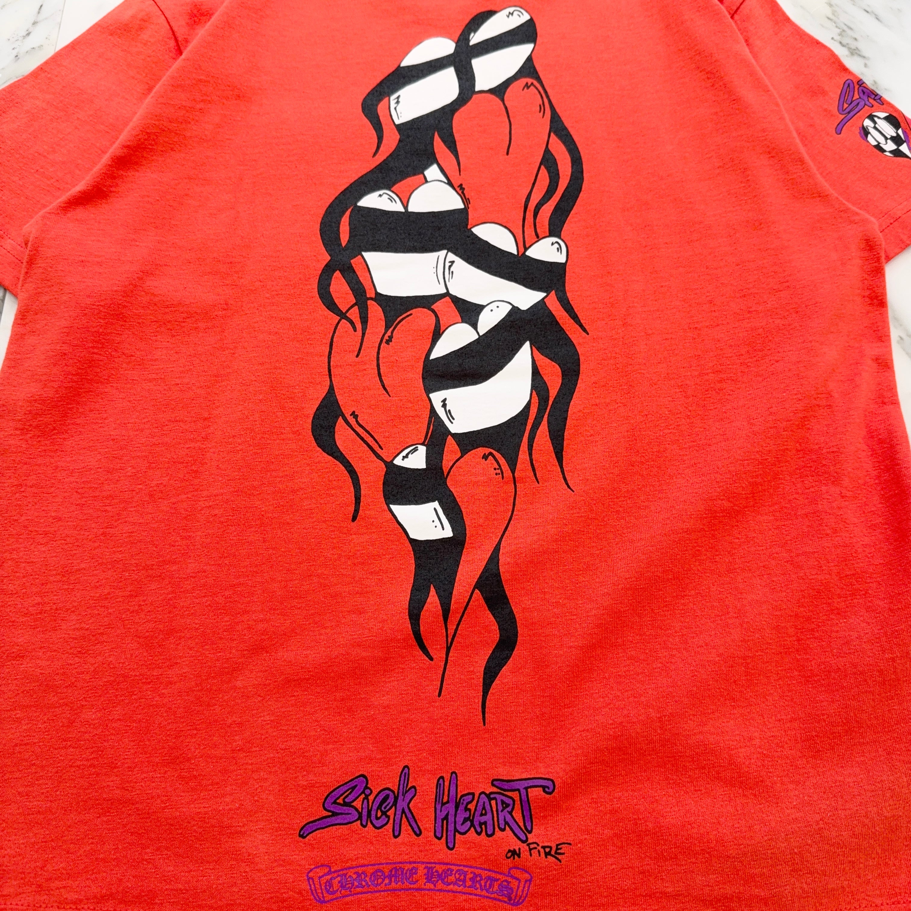 CHROME HEARTS × MATTY BOY 2023SS Sadistic Lipstick Tee Size S クロムハーツ ×マッティボーイ クロムハーツ × マッティボーイ サディスティック リップスティック Tシャツ サイズS