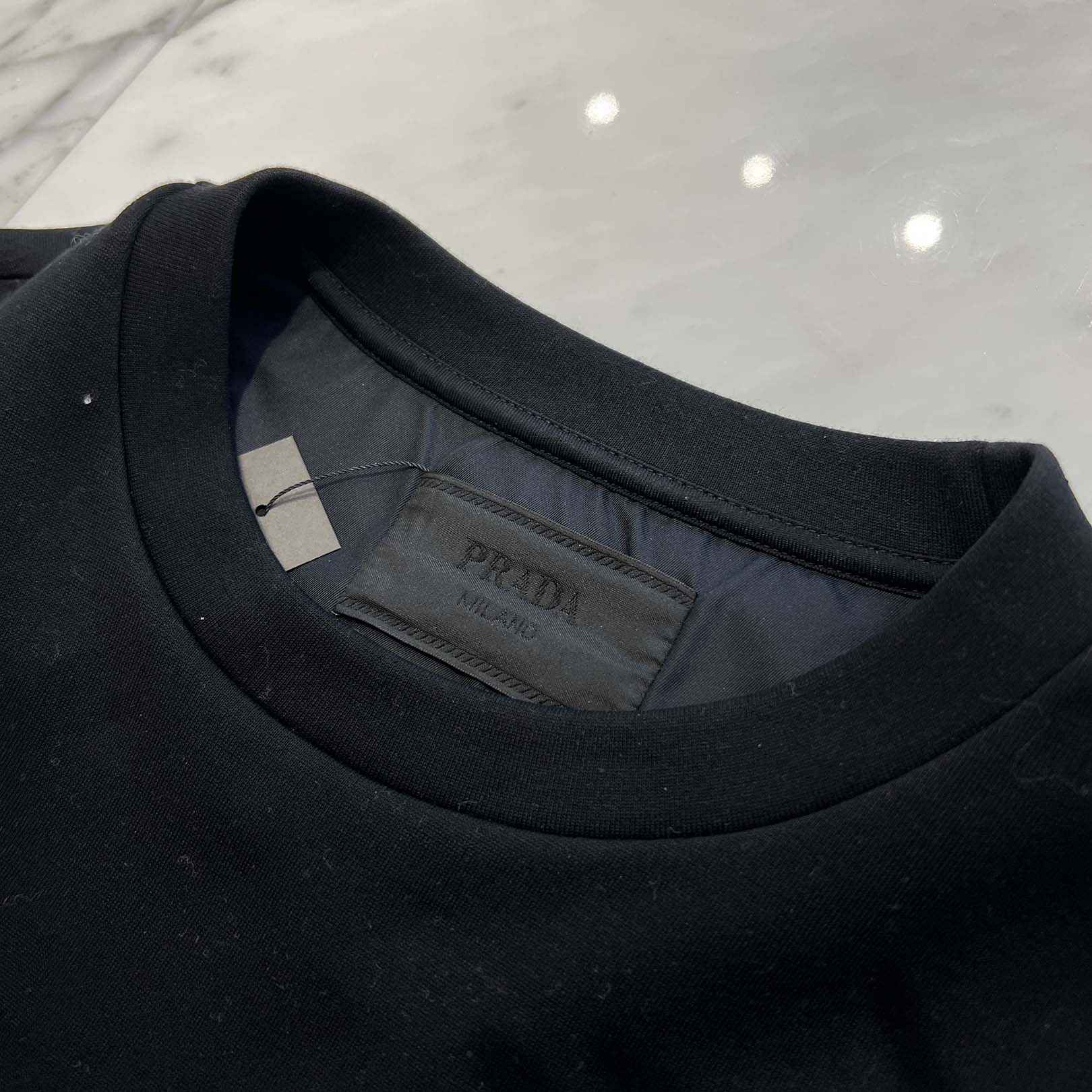 PRADA 2022AW Triangle Logo Technical Cotton Sweratshirt Size S プラダ トライアングルロゴ テクニカルコットン スウェットシャツ サイズS