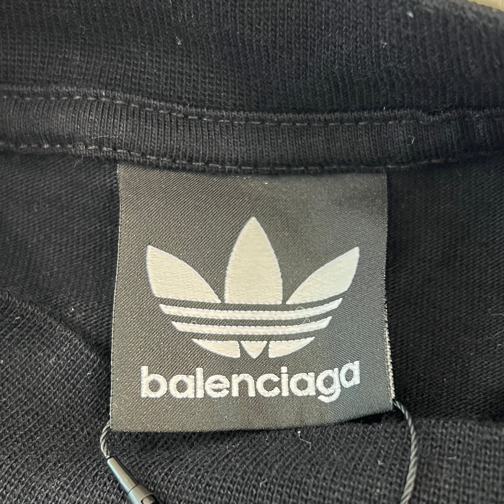 BALENCIAGA × adidas 2023SS Trefoil Logo Embroidery Tee 723976 TNVN8 Size L バレンシアガ × アディダス トレフォイルロゴ刺繡 Tシャツ サイズL