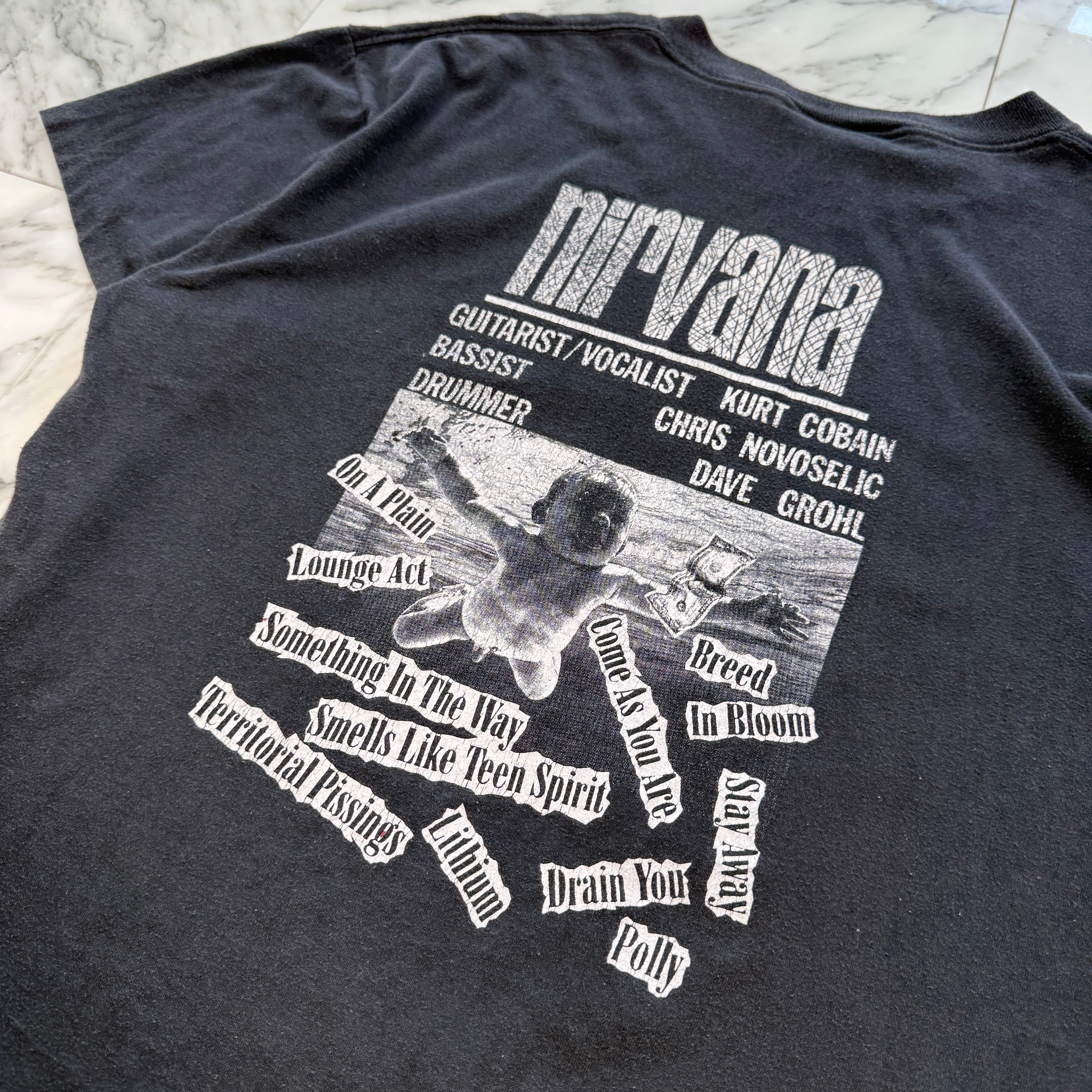 Vintage 90's Nirvana "Never Mind" Promo Bootleg ONEITA S/S Tee Size XL 90's ニルヴァーナ "ネヴァーマインド" プロモ ブートレッグ オニータ社製 Tシャツ サイズXL