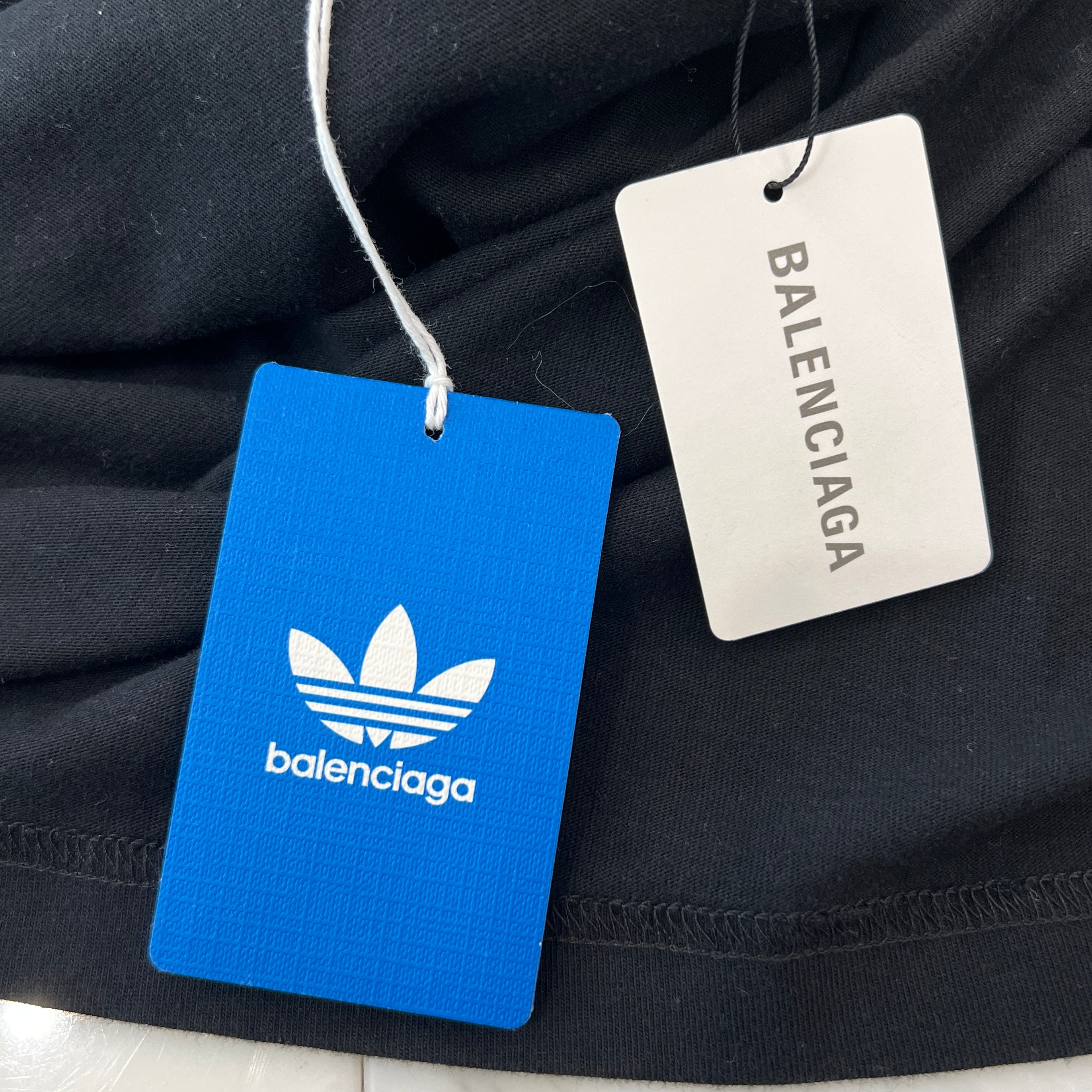 BALENCIAGA × adidas 2023SS Trefoil Logo Embroidery Tee 723976
