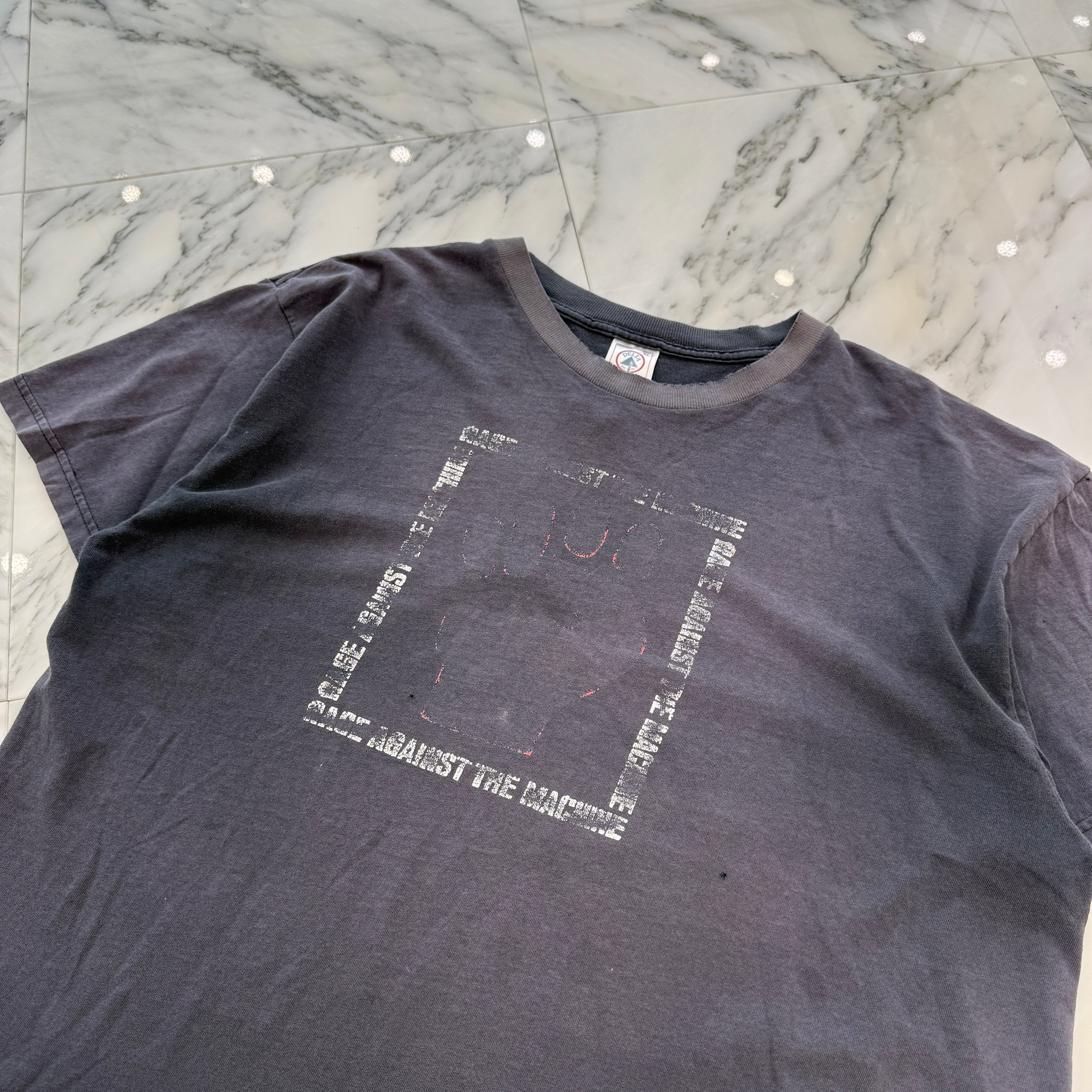 Vintage 90's RAGE AGAINST THE MACHINE "Evil Empire Tour 1997" DELTA S/S Tee Size XL 90's レイジ・アゲインスト・ザ・マシーン "エヴィルエンパイアツアー 1997" デルタ社製 Tシャツ サイズXL