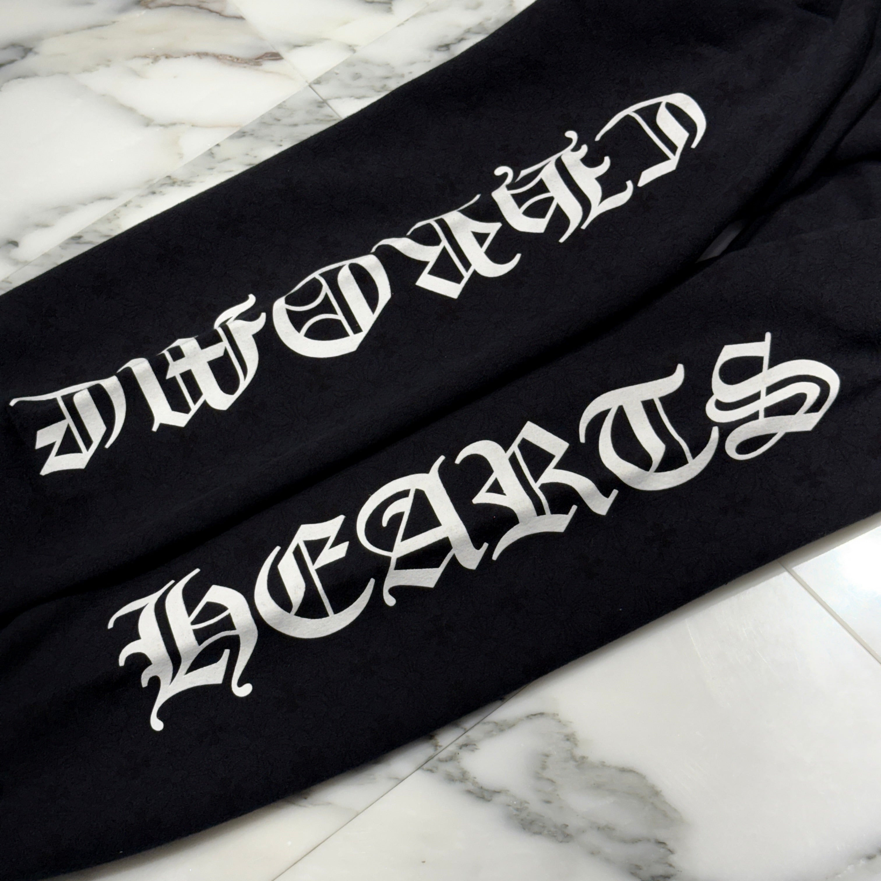 CHROME HEARTS CH Plus Cemetery Cross Sweat Long Pants Size L