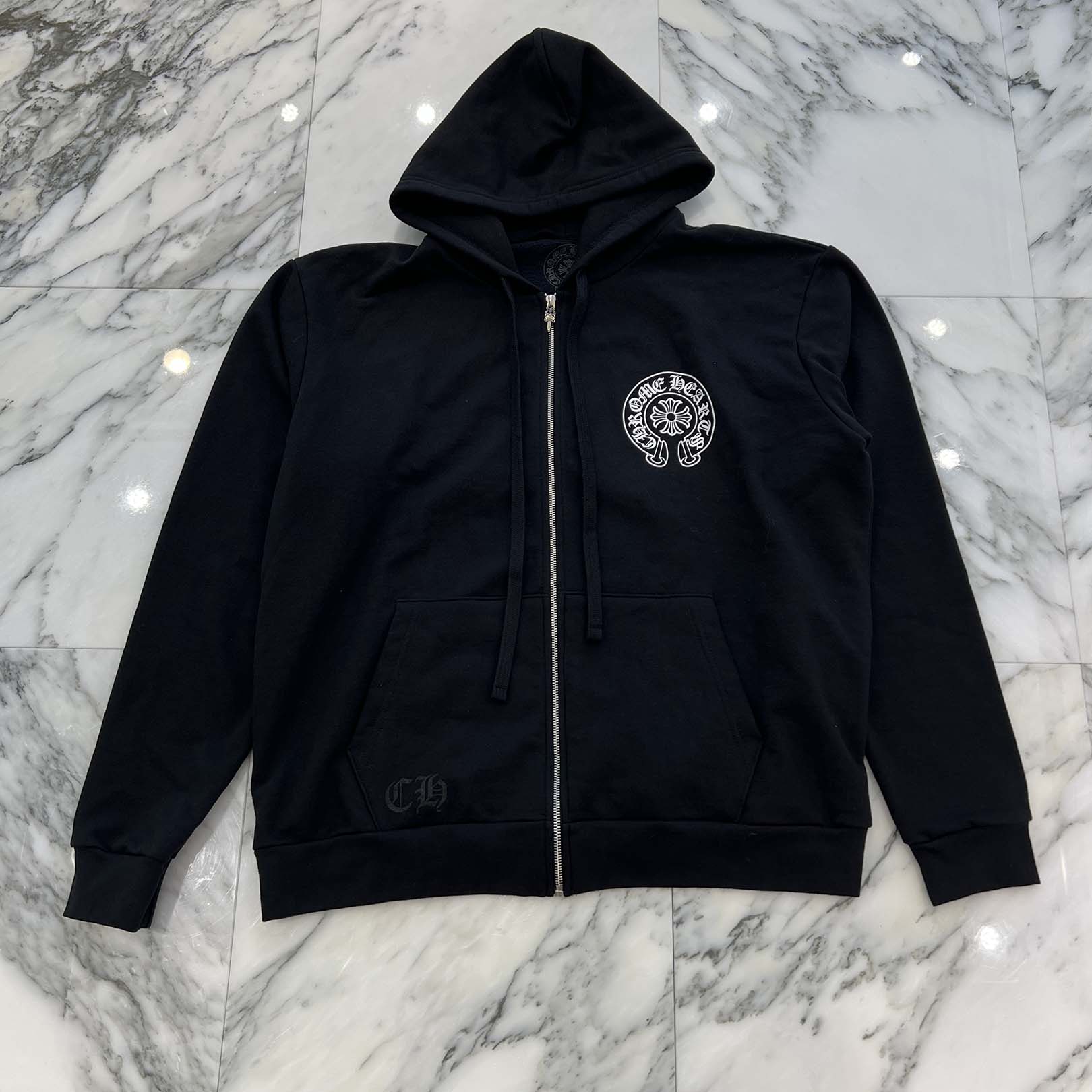 CHROME HEARTS HANGZHOU Limited Horseshoe Zip Up Hoodie Size L クロムハーツ 杭州限定 ホースシュー ジップアップフーディー サイズL
