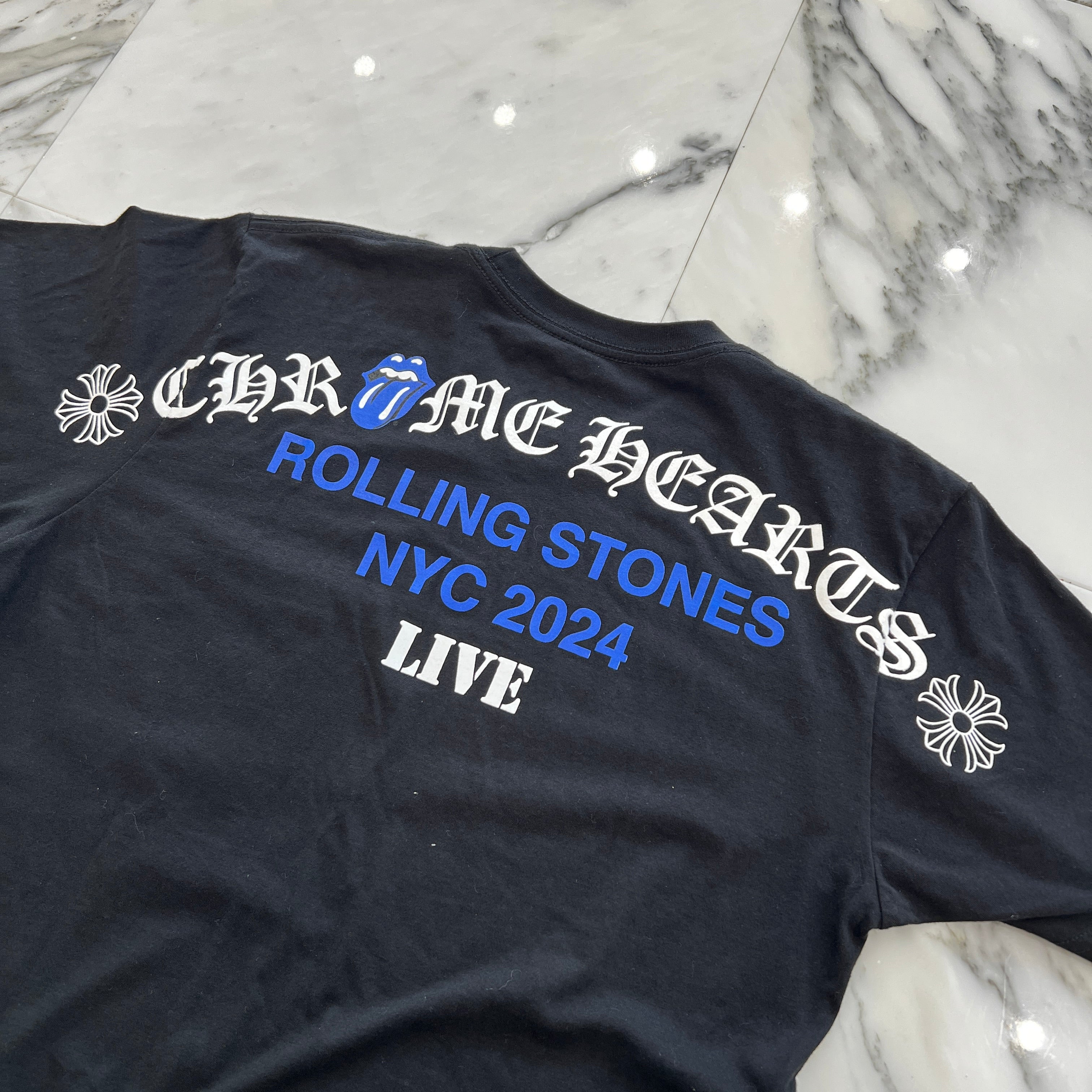 CHROME HEARTS × The Rolling Stones New York Limited Short Sleeve Tee Size M クロムハーツ × ローリングストーンズ ニューヨーク限定 ショートスリーブTシャツ サイズM