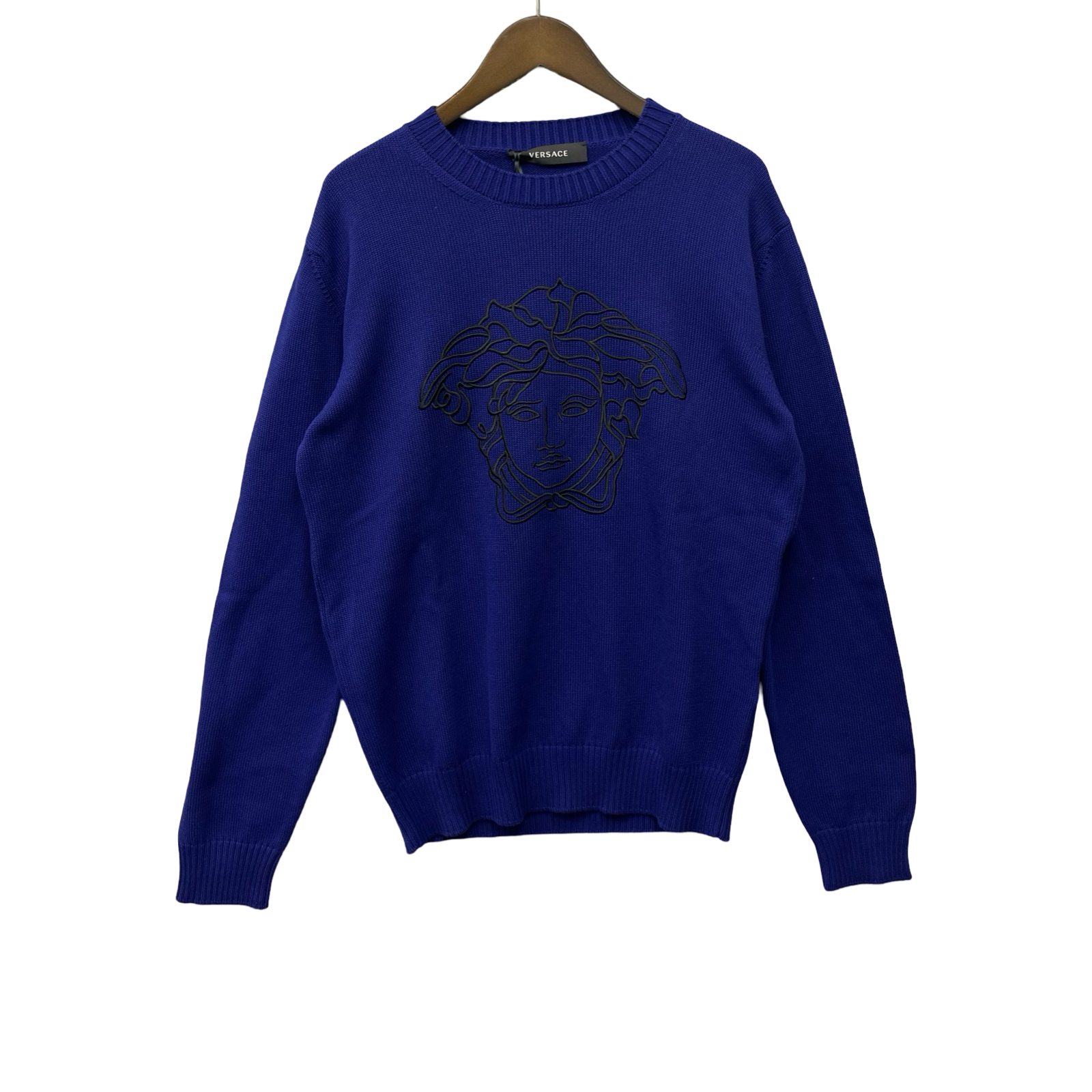 VERSACE 2020AW Cotton Knit Sweater 1002718 1A01992 Size 48