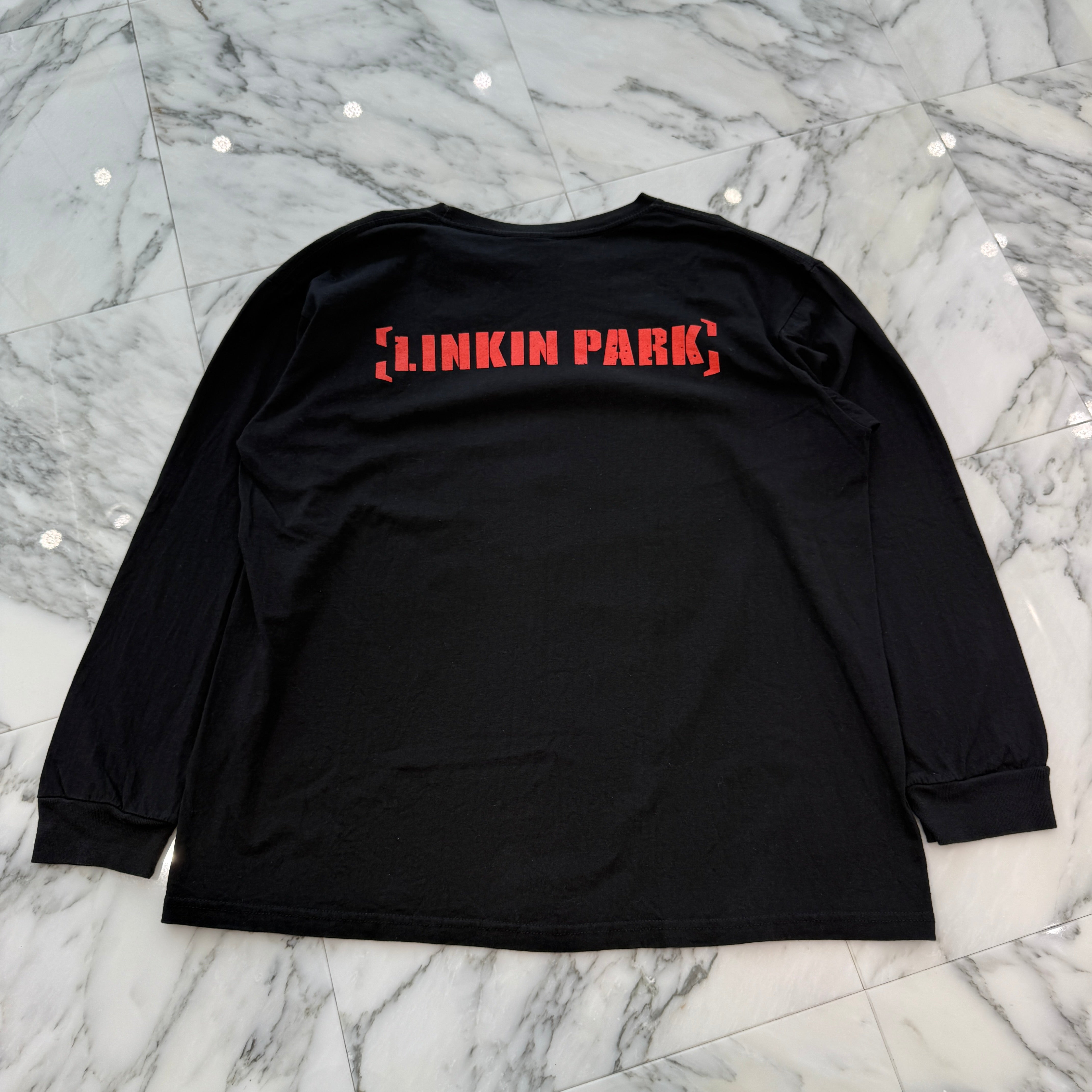 Vintage 00's LINKIN PARK "METEORA" Album Cover 2003 Broadway L/S Tee Size XL 00's リンキンパーク "メテオラ" アルバムカバー 2003 ブロードウェイ社製 ロングスリーブ Tシャツ サイズXL