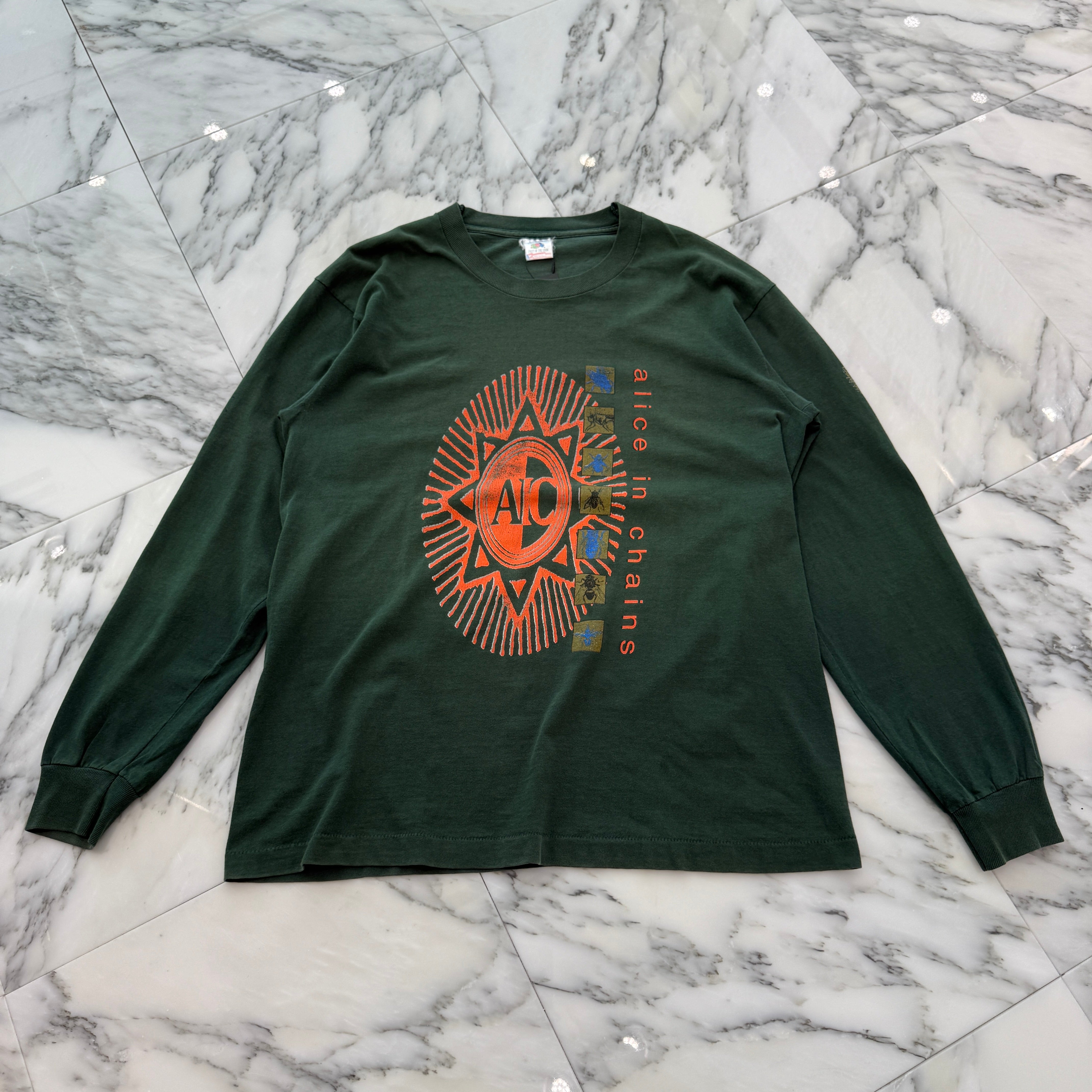 Vintage 90's Alice In Chains "Jar Of Flies" Promo Fruit Of The Loom L/S Tee Size L 90's アリス・イン・チェインズ "アナザー・サイド・オブ・アリス" プロモ フルーツオブザルーム社製 ロングスリーブ Tシャツ サイズL