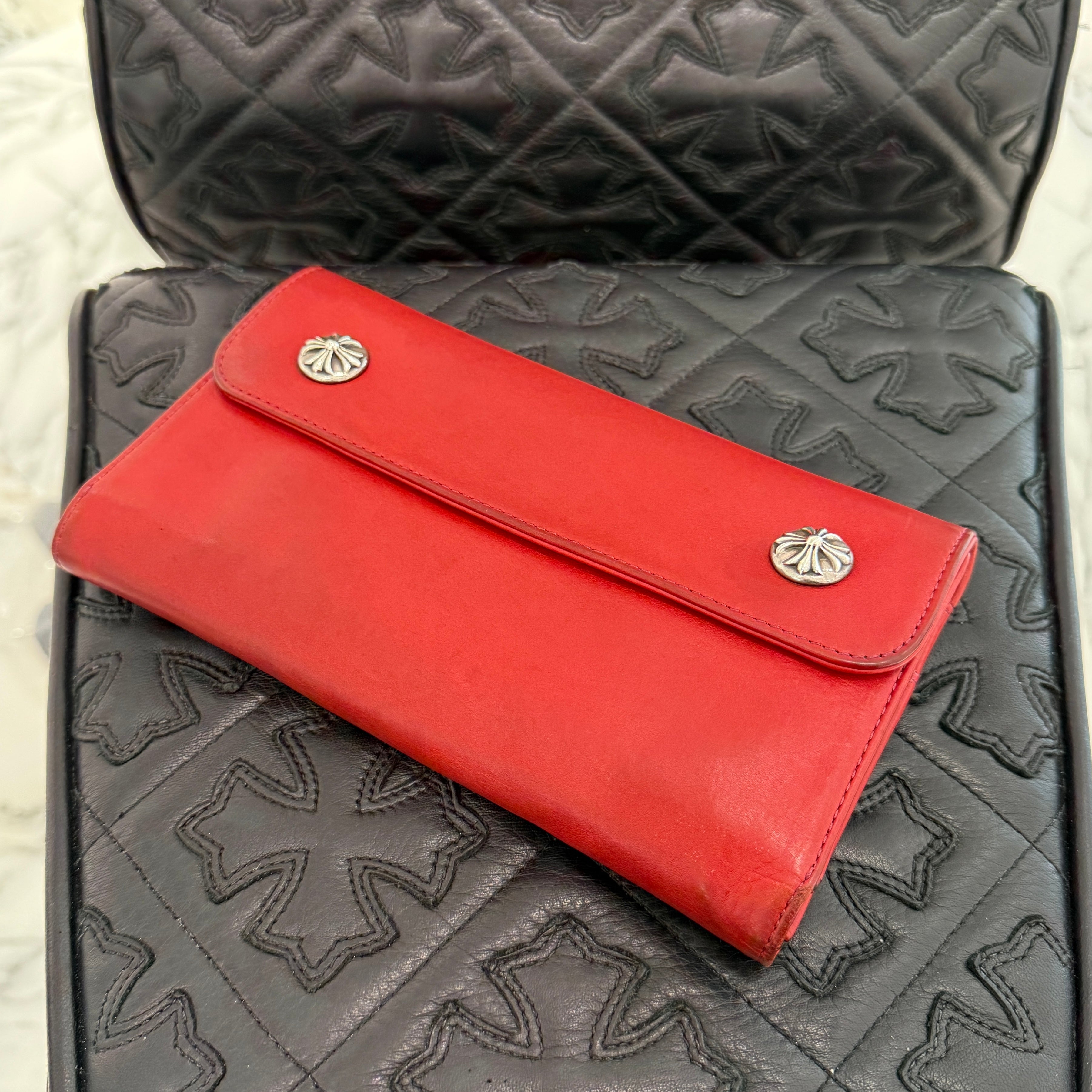 CHROME HEARTS Wave Cross Ball Wallet クロムハーツ ウェーブ クロスボール ウォレット