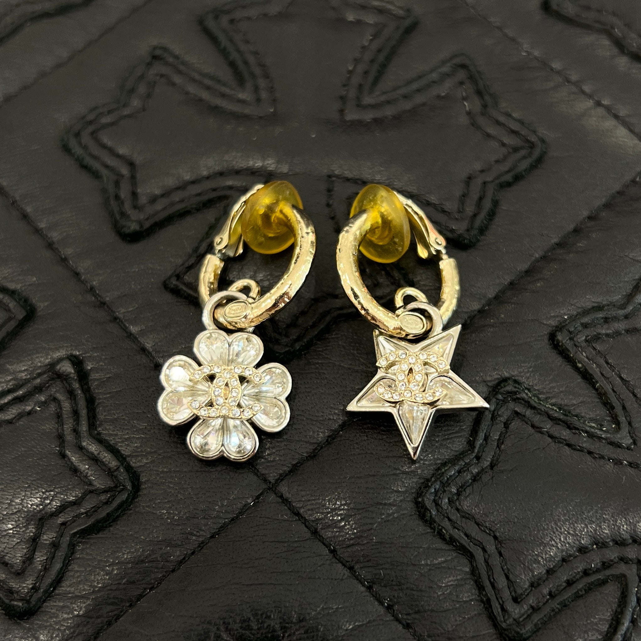 CHANEL 2023SS Coco Mark Star Flower Earrings シャネル ココマーク