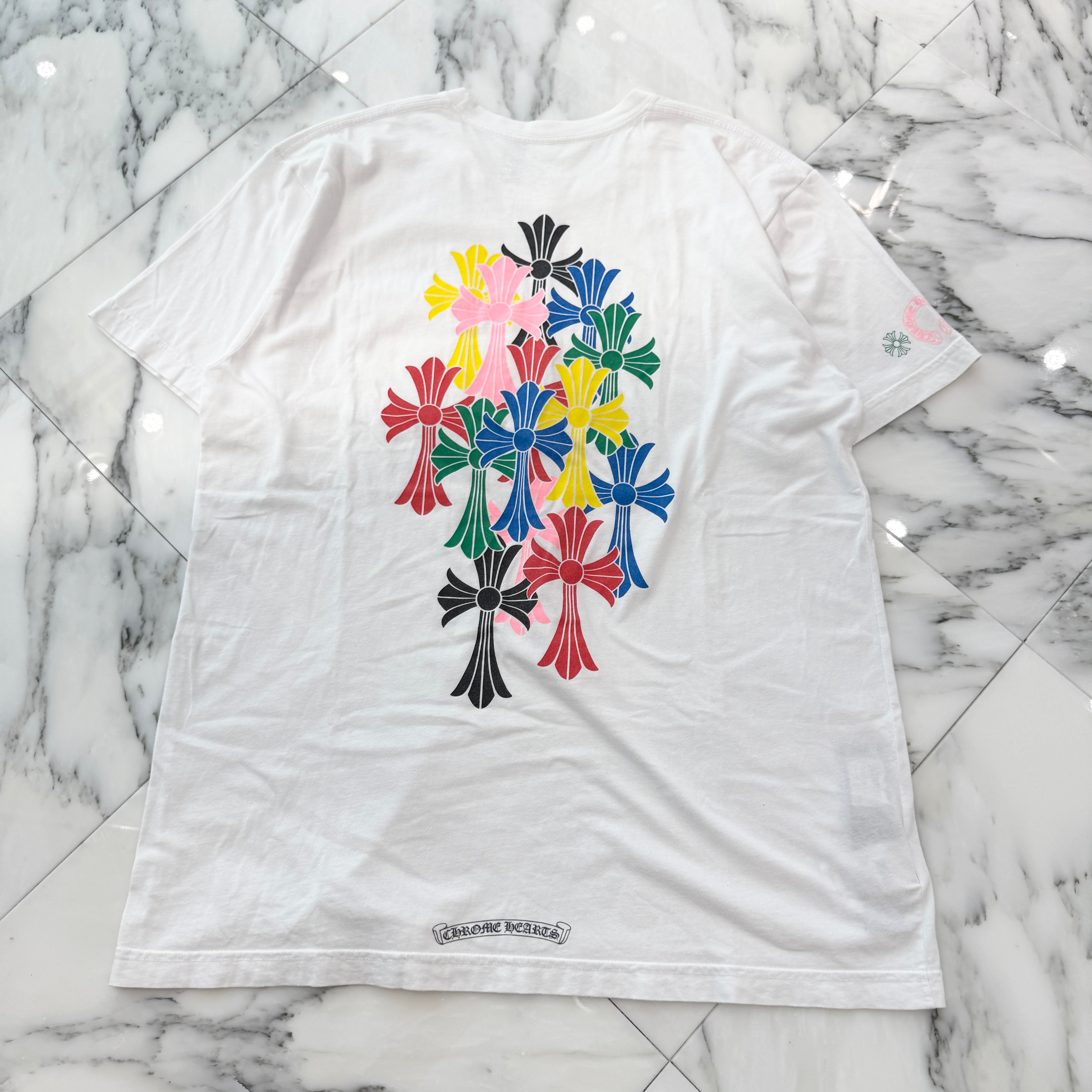 CHROME HEARTS 2021SS MLTCOL CEM CRS Tee Size XL クロムハーツ マルチカラー セメタリークロス Tシャツ サイズXL