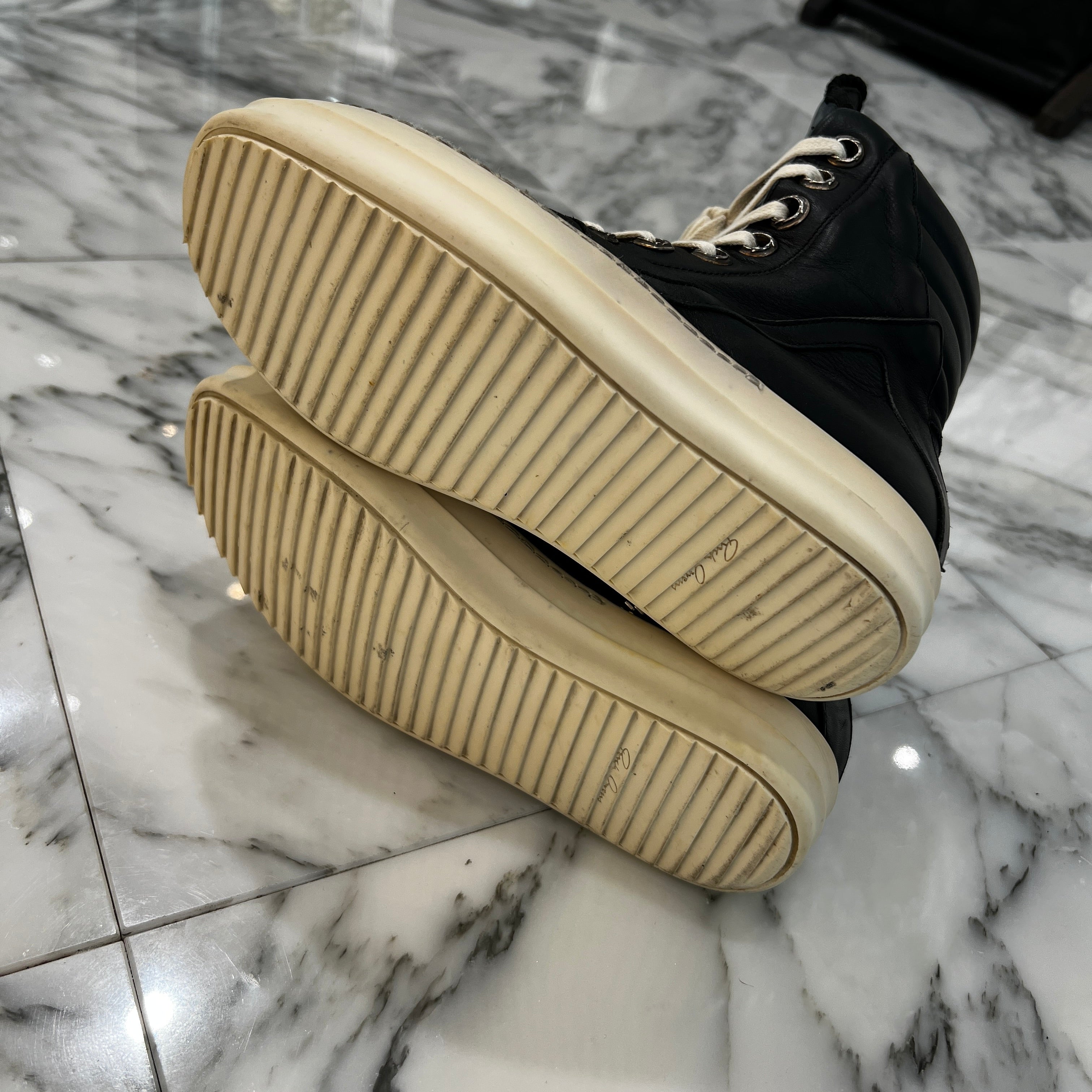 CHROME HEARTS × Rick Owens Geobasket Leather Sneakers Size 36 クロムハーツ×リックオーエンス ジオバスケット レザースニーカー サイズ36