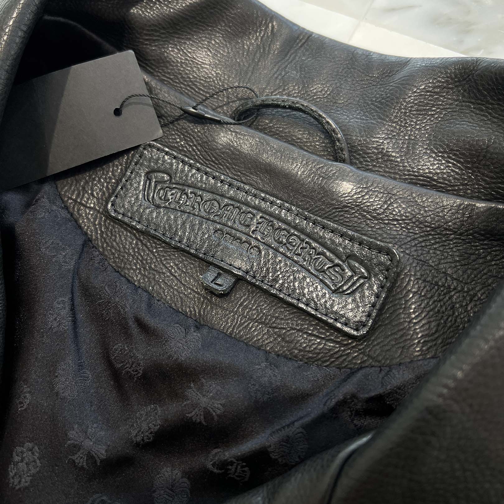 CHROME HEARTS JJ DEAN Dagger Zip Riders Leather Jacket Size M クロムハーツ JJディーン ダガー ジップ ライダース レザージャケット サイズM