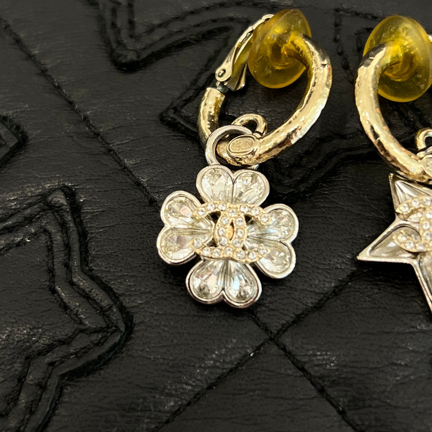 CHANEL 2023SS Coco Mark Star Flower Earrings シャネル ココマーク