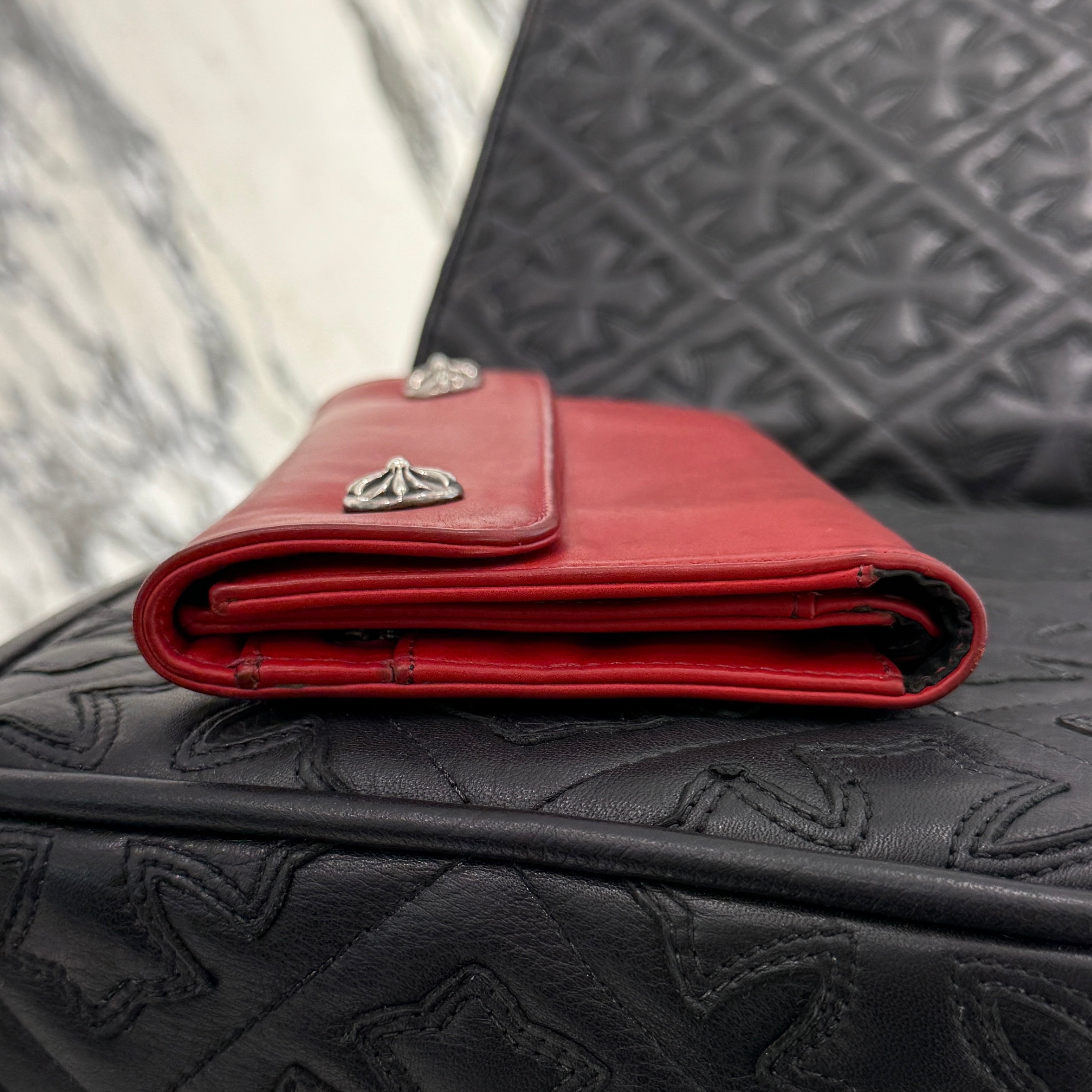 CHROME HEARTS Wave Cross Ball Wallet クロムハーツ ウェーブ クロス