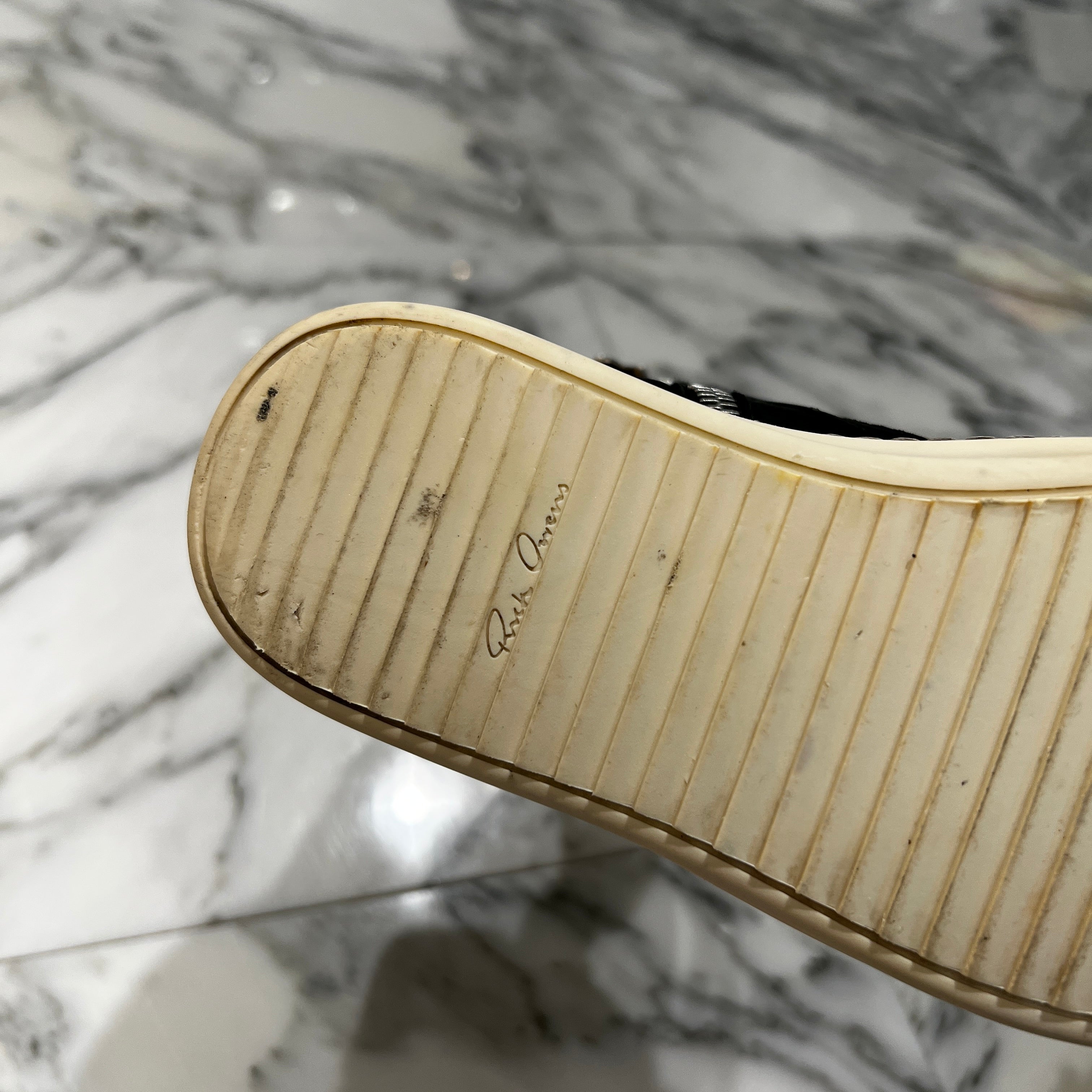 CHROME HEARTS × Rick Owens Geobasket Leather Sneakers Size 36 クロムハーツ×リックオーエンス ジオバスケット レザースニーカー サイズ36