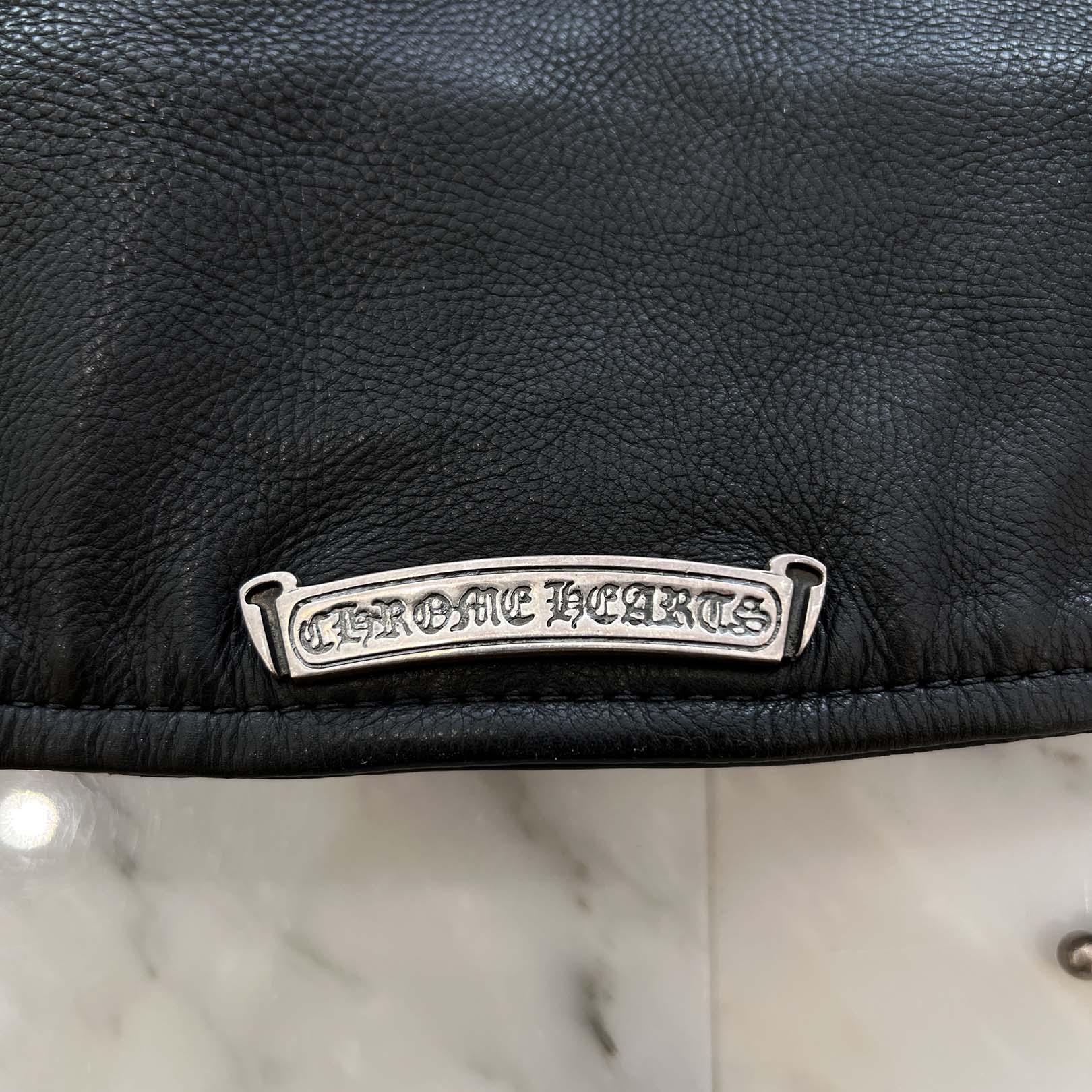 CHROME HEARTS JJ DEAN Dagger Zip Riders Leather Jacket Size M クロムハーツ JJディーン ダガー ジップ ライダース レザージャケット サイズM