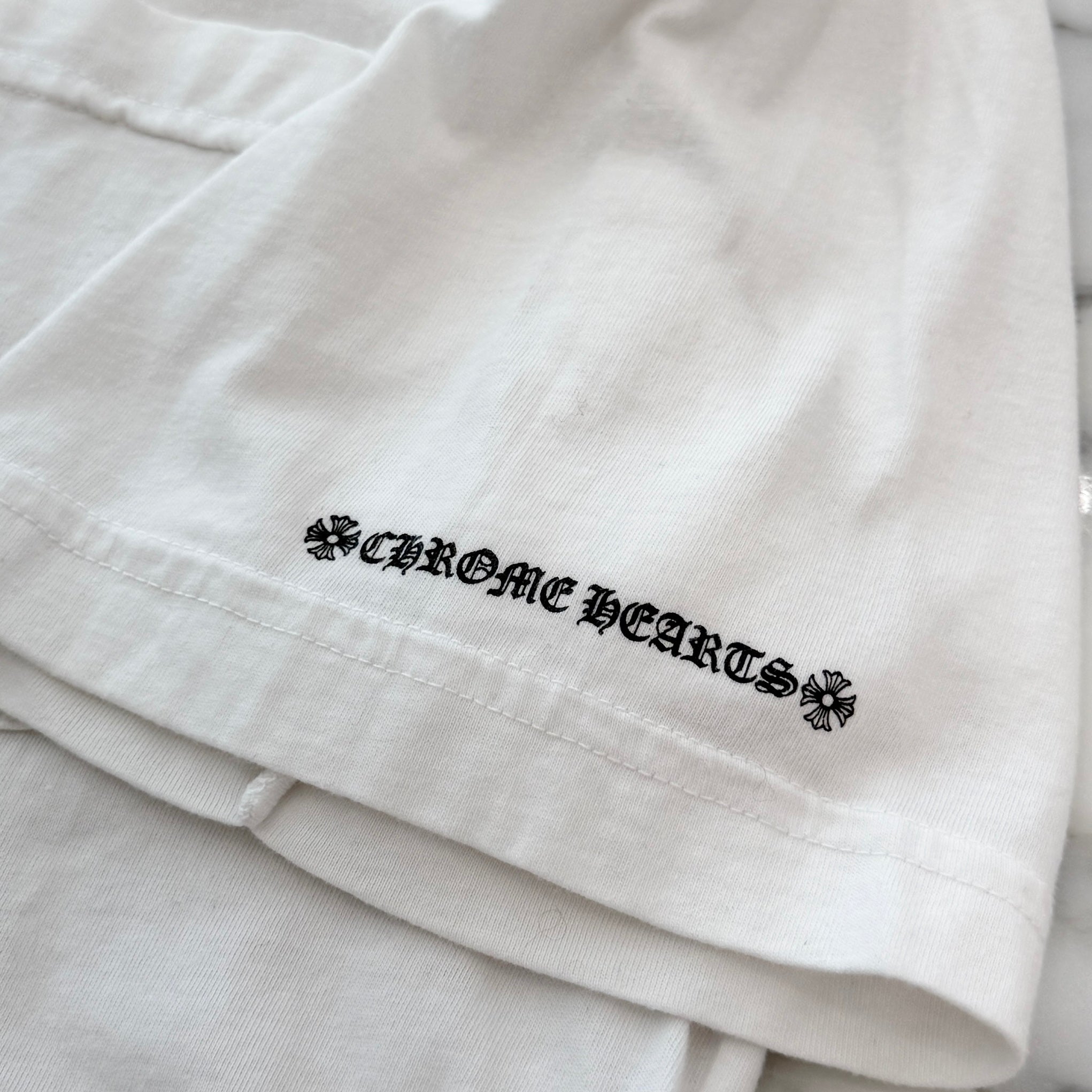 CHROME HEARTS Neck Logo Tee Size L クロムハーツ ネックロゴ Tシャツ サイズL
