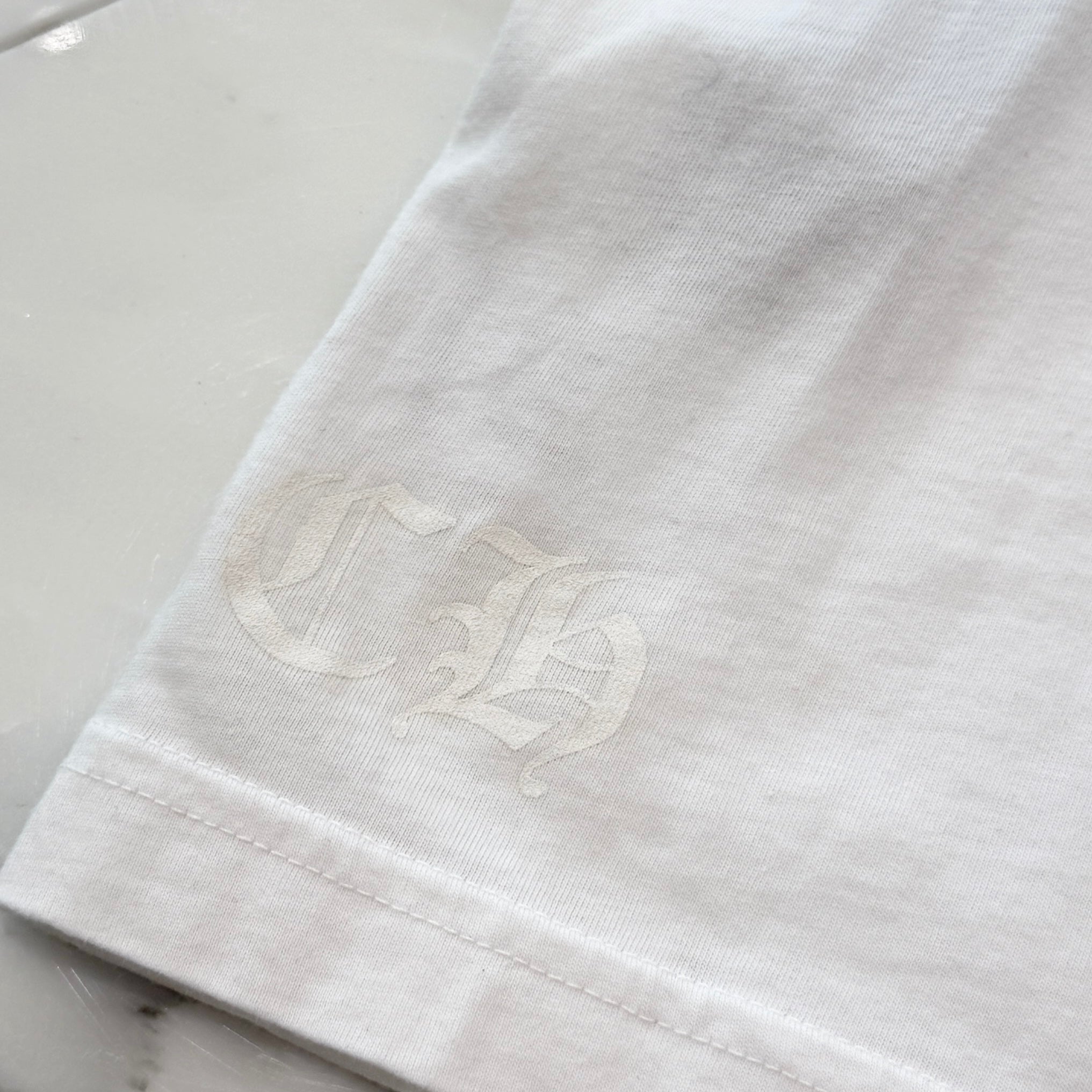 CHROME HEARTS Neck Logo Tee Size L クロムハーツ ネックロゴ Tシャツ サイズL